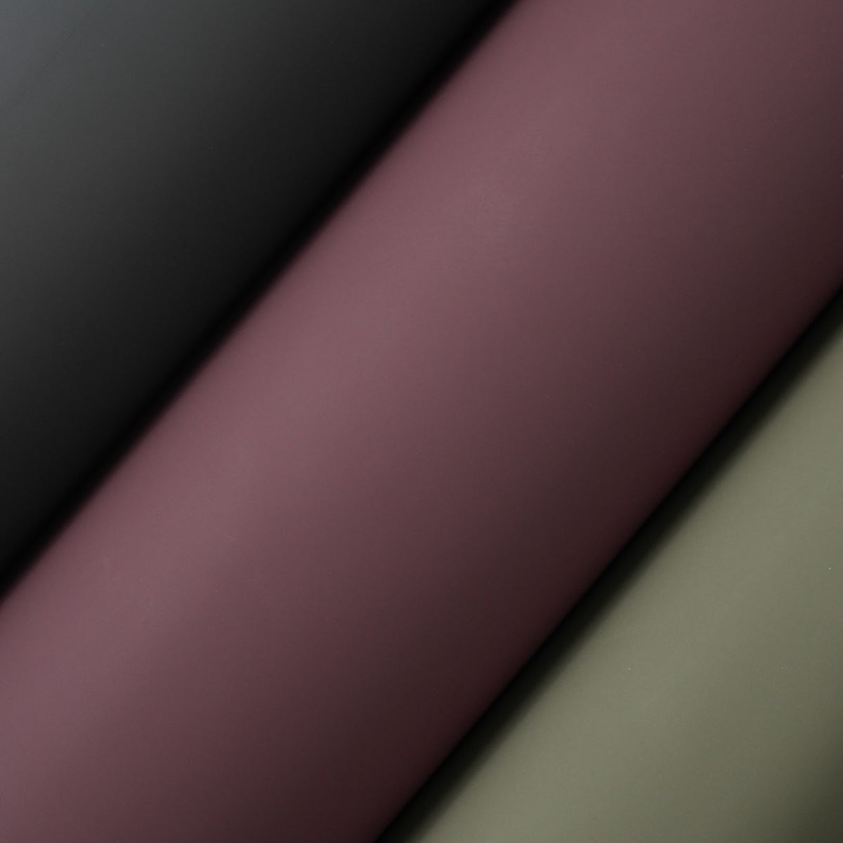 Rubberized Cowhide Leather Panels, Smooth Matte Finish, 3-3.5 oz - Burgundy