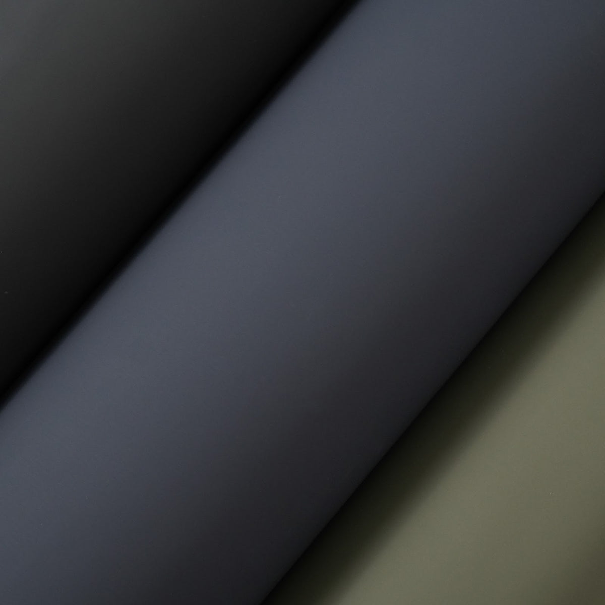 Rubberized Cowhide Leather Sides, Smooth Matte Finish, 3-3.5 oz - Navy Blue