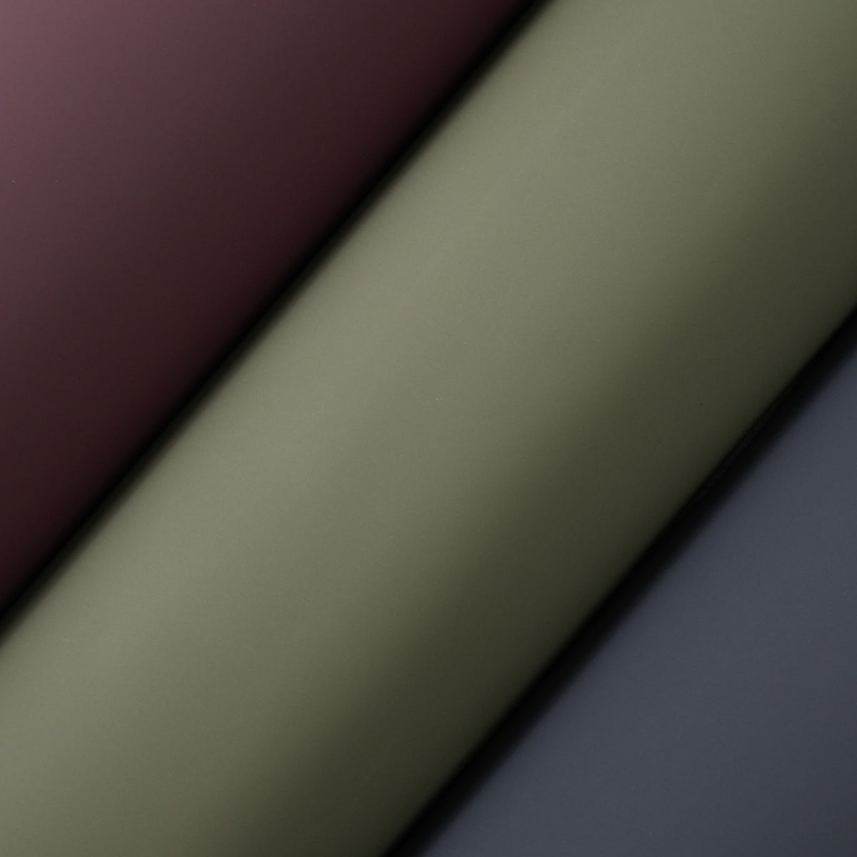 Rubberized Cowhide Leather Panels, Smooth Matte Finish, 3-3.5 oz - Olive Green