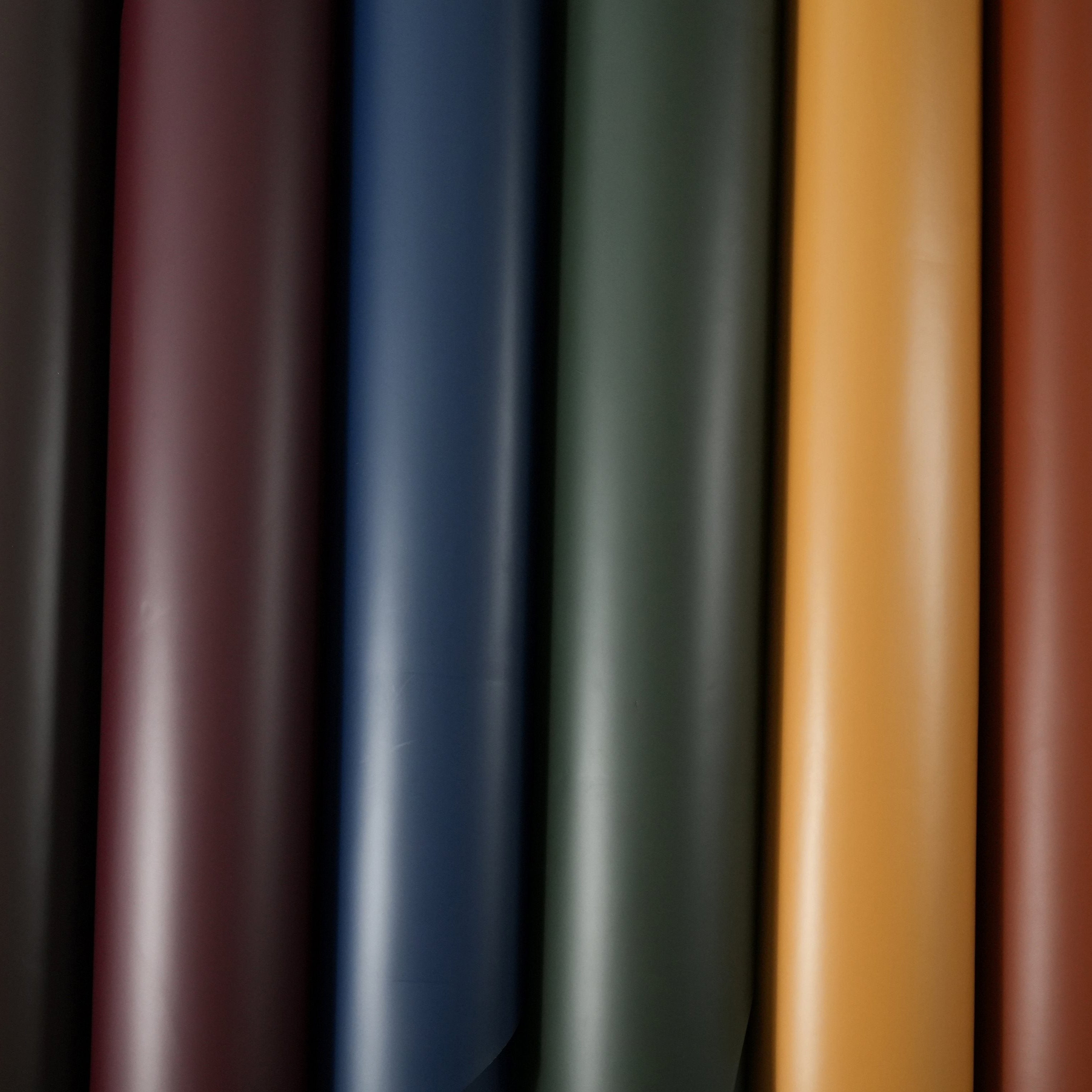 Italian Smooth Leather Panels - Cognac Brown