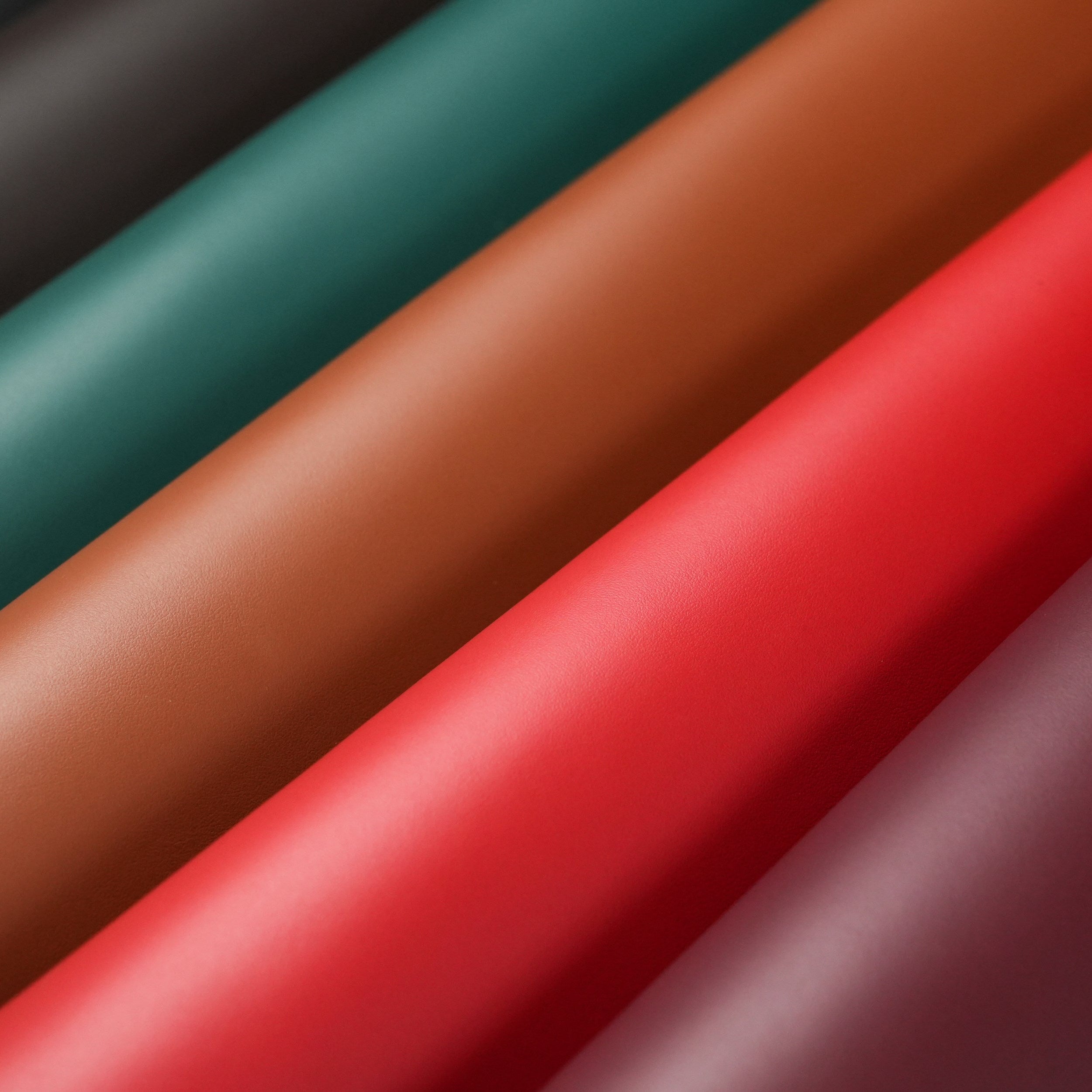 top grain premium italian leather color collection front view