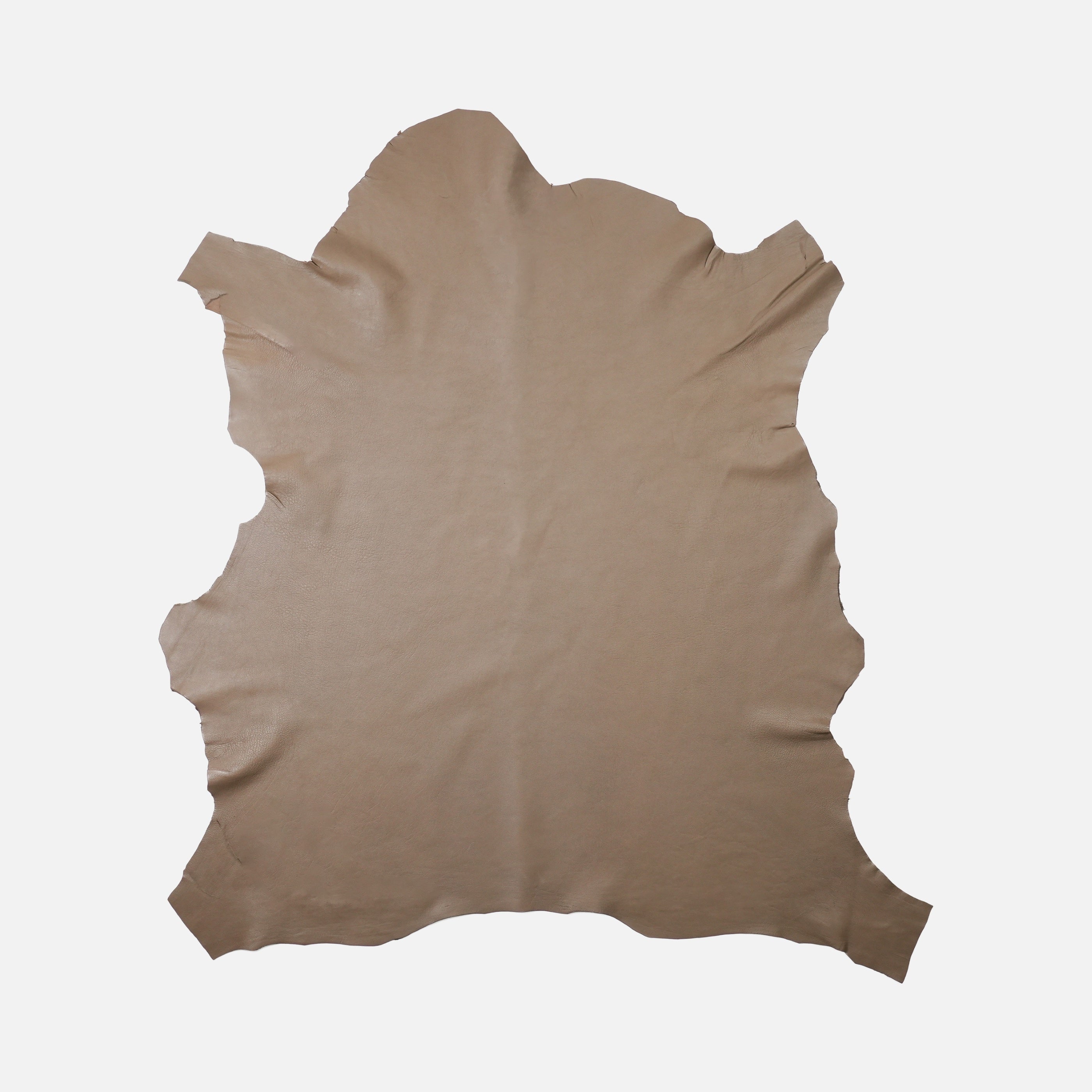 Veg Tan Lambskin Leather – Taupe Beige, Wrinkled