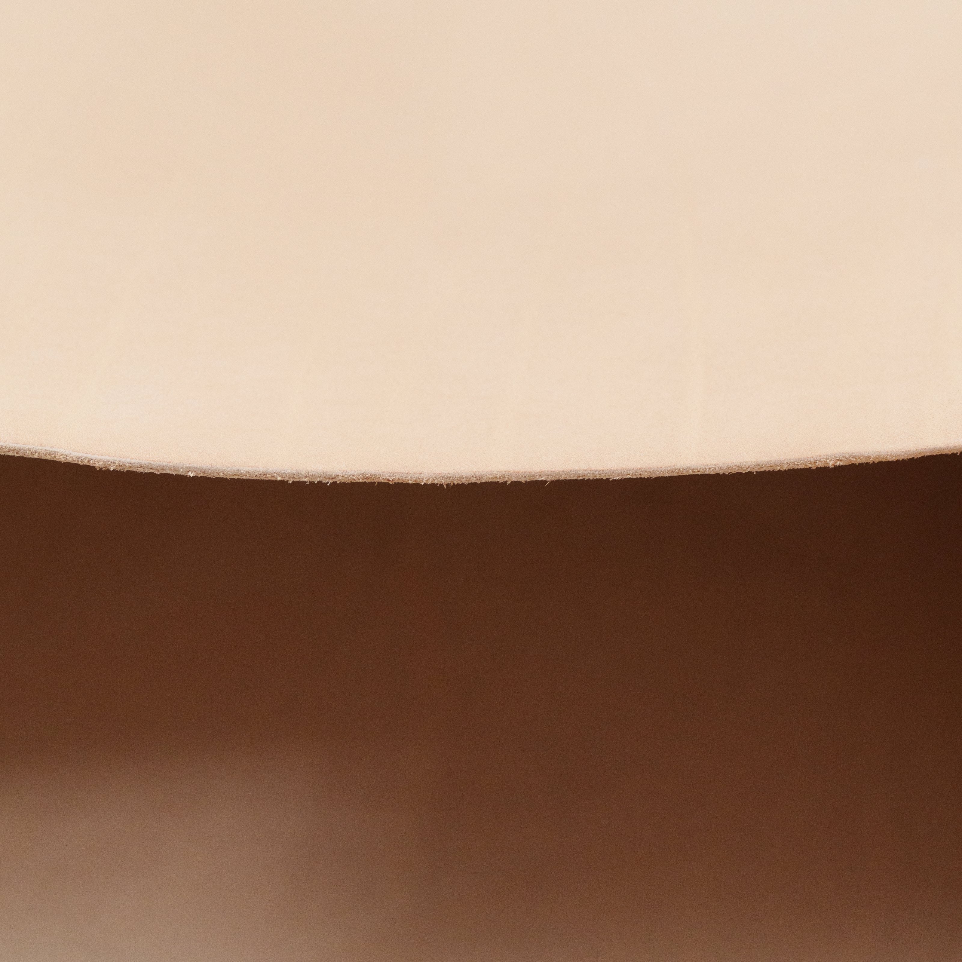 warm natural vachetta edge close up