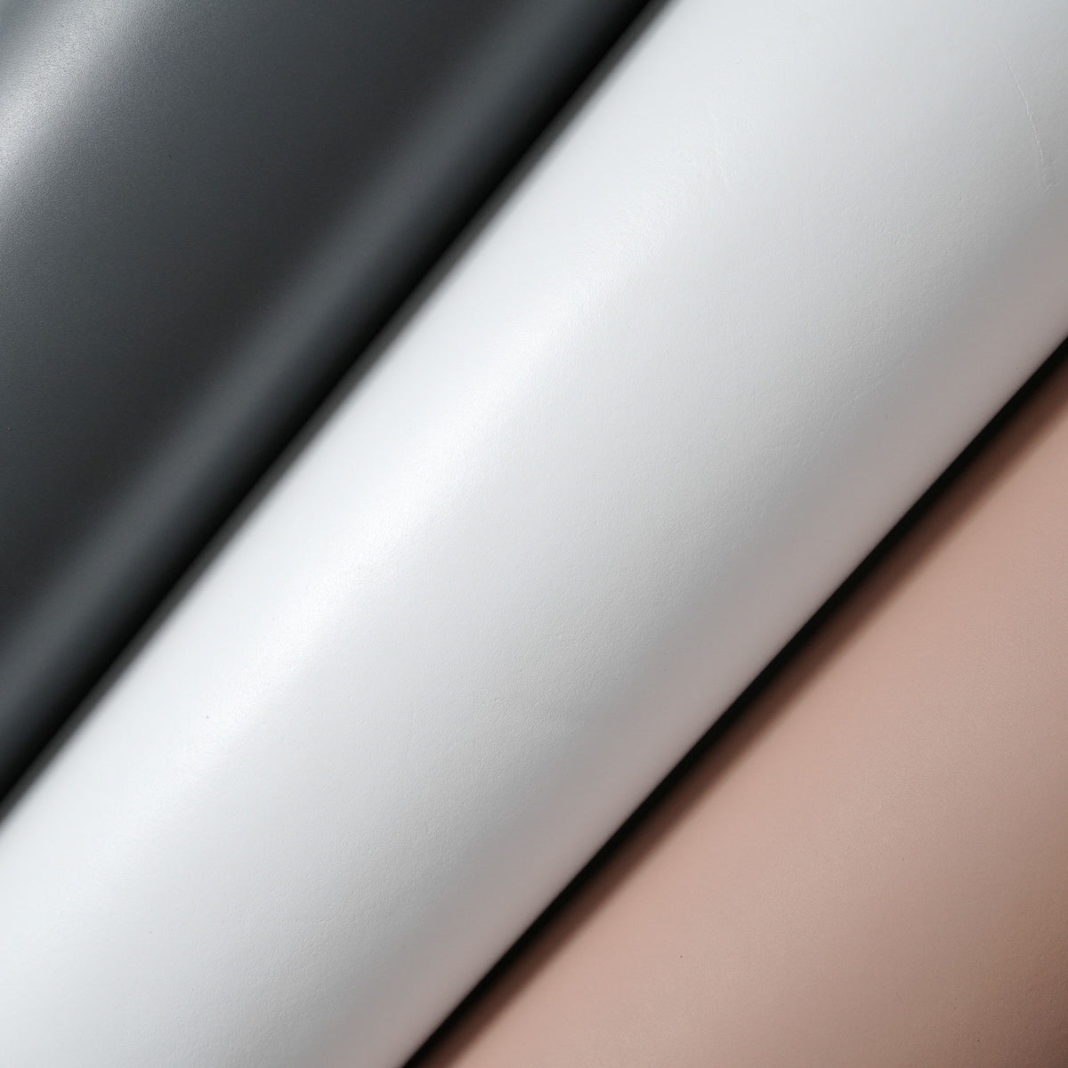 Dyed Veg Tan Leather Panels - White