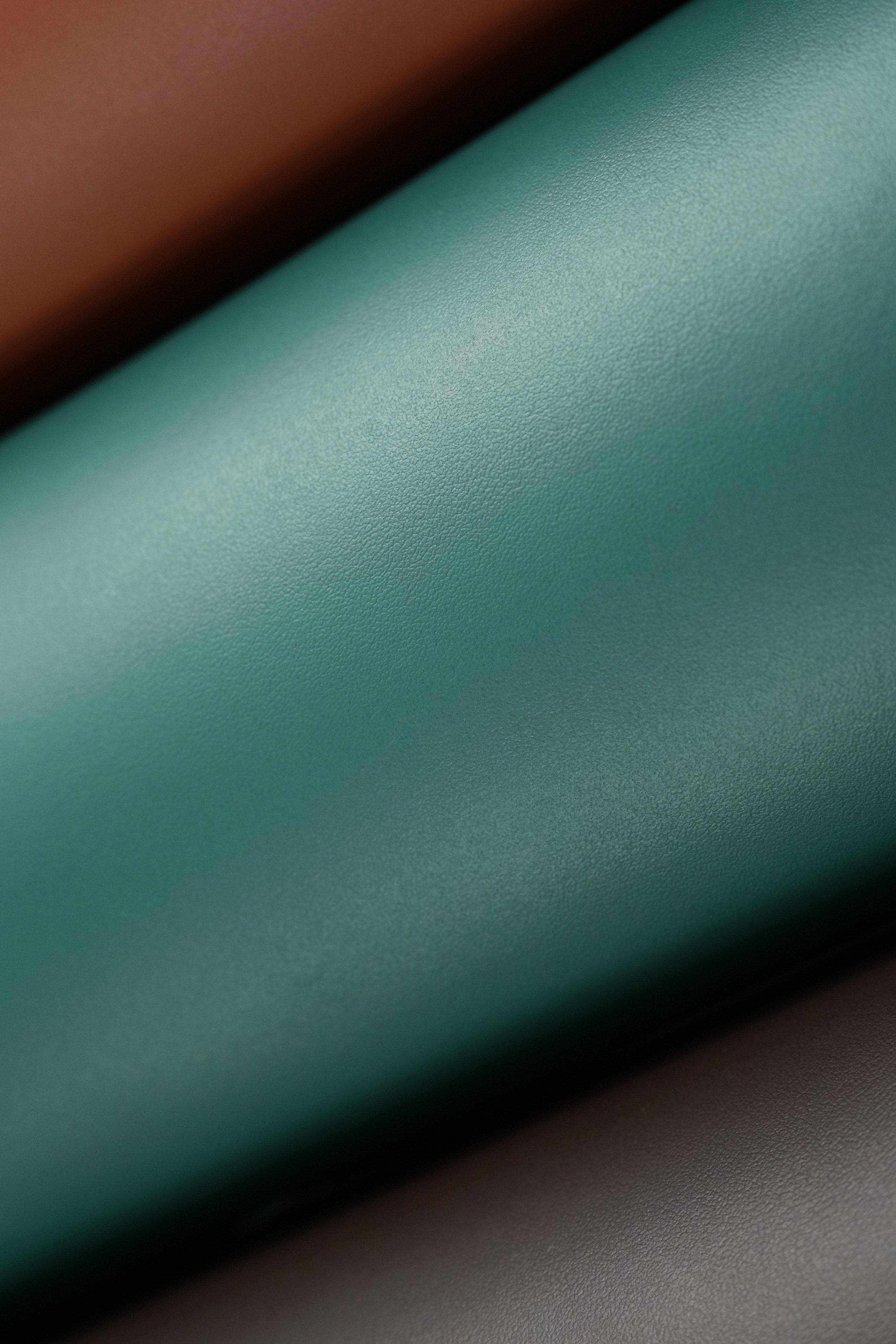 Italian Leather Alba - Emerald Green