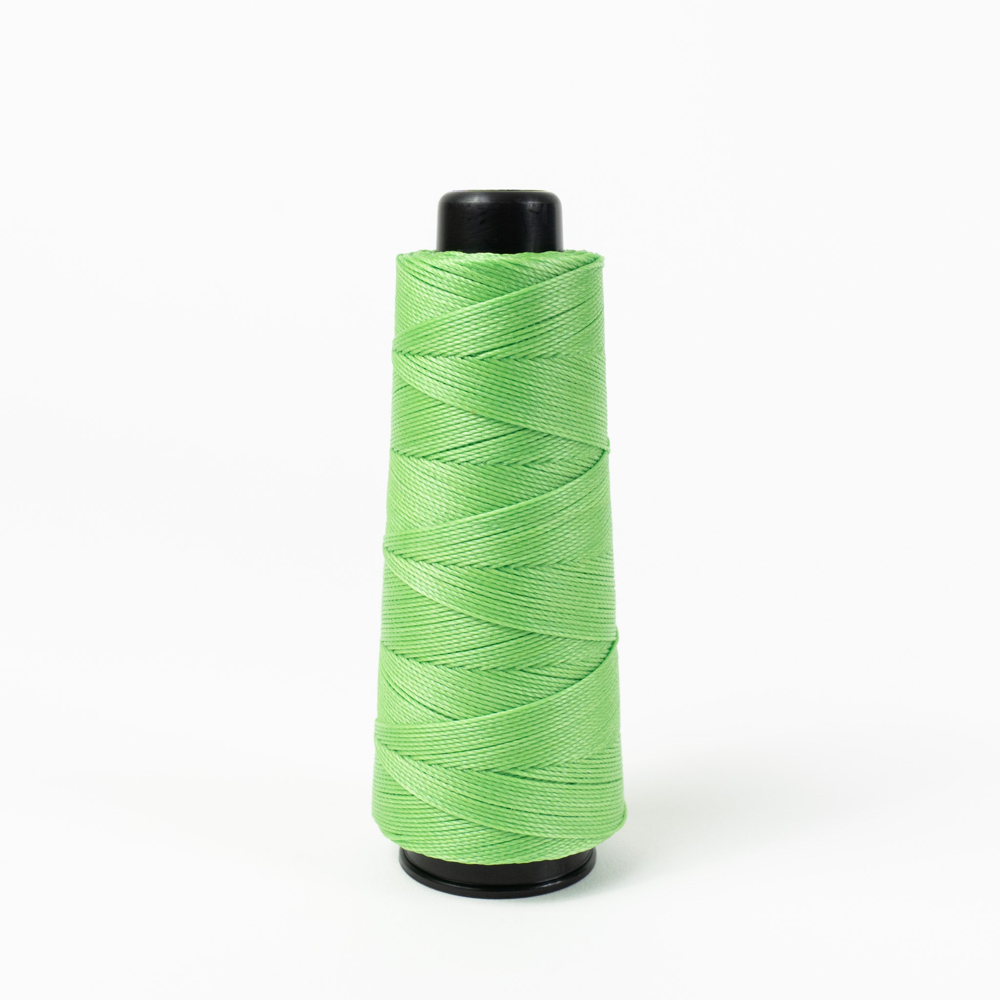 MBT apple green waxed polyester thread, 200 meter spool