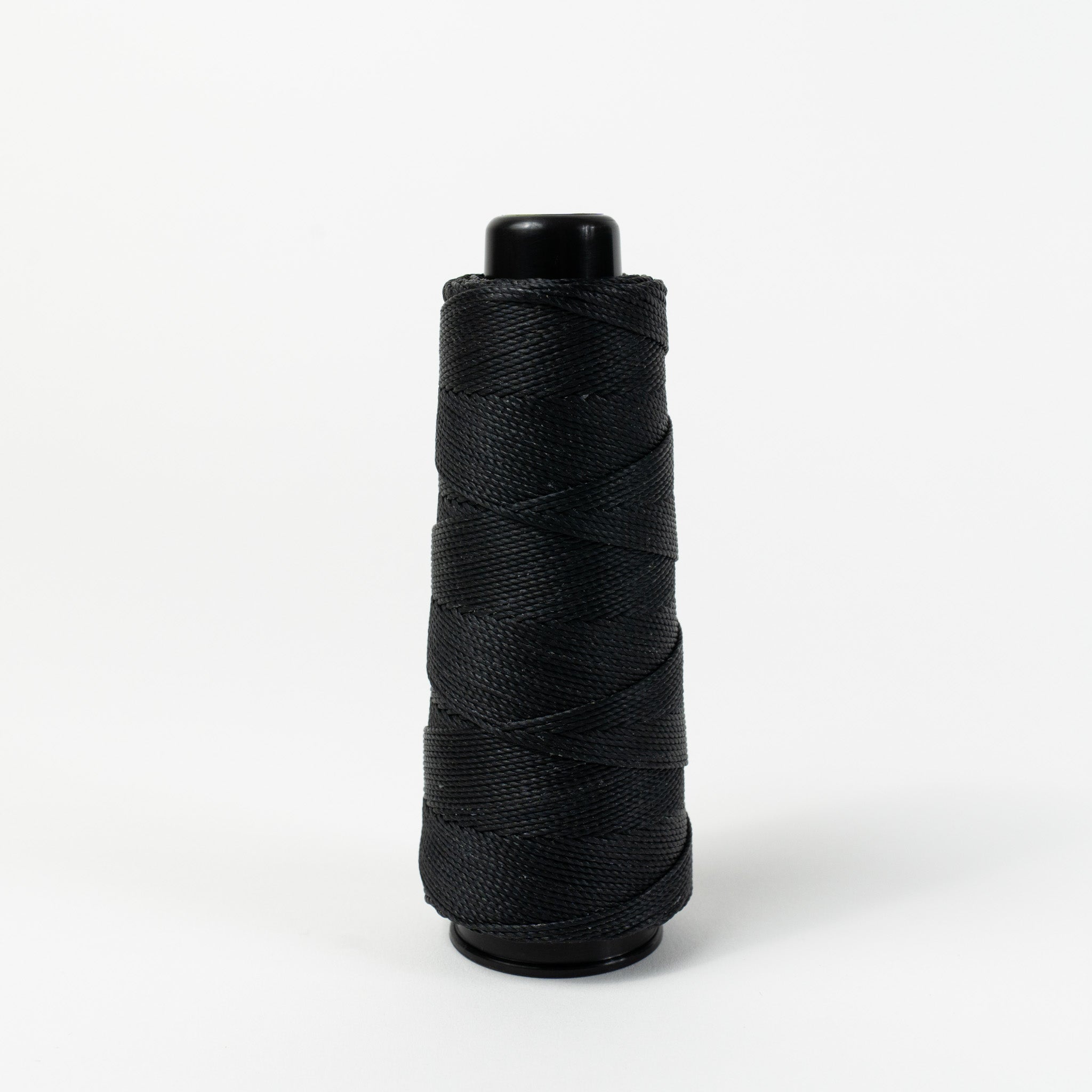 MBT black waxed polyester thread, 200 meter spool