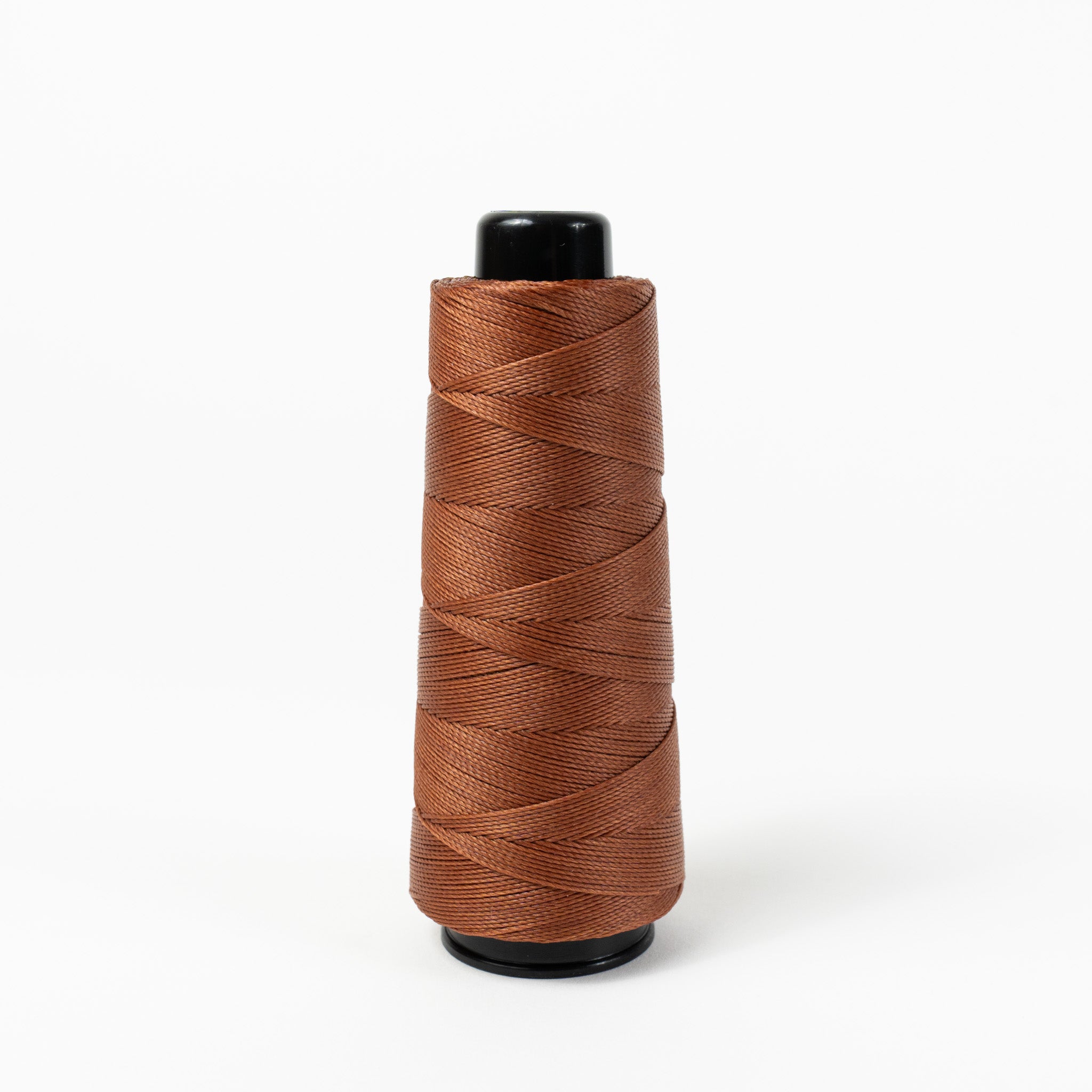 MBT brown waxed polyester thread, 200 meter spool