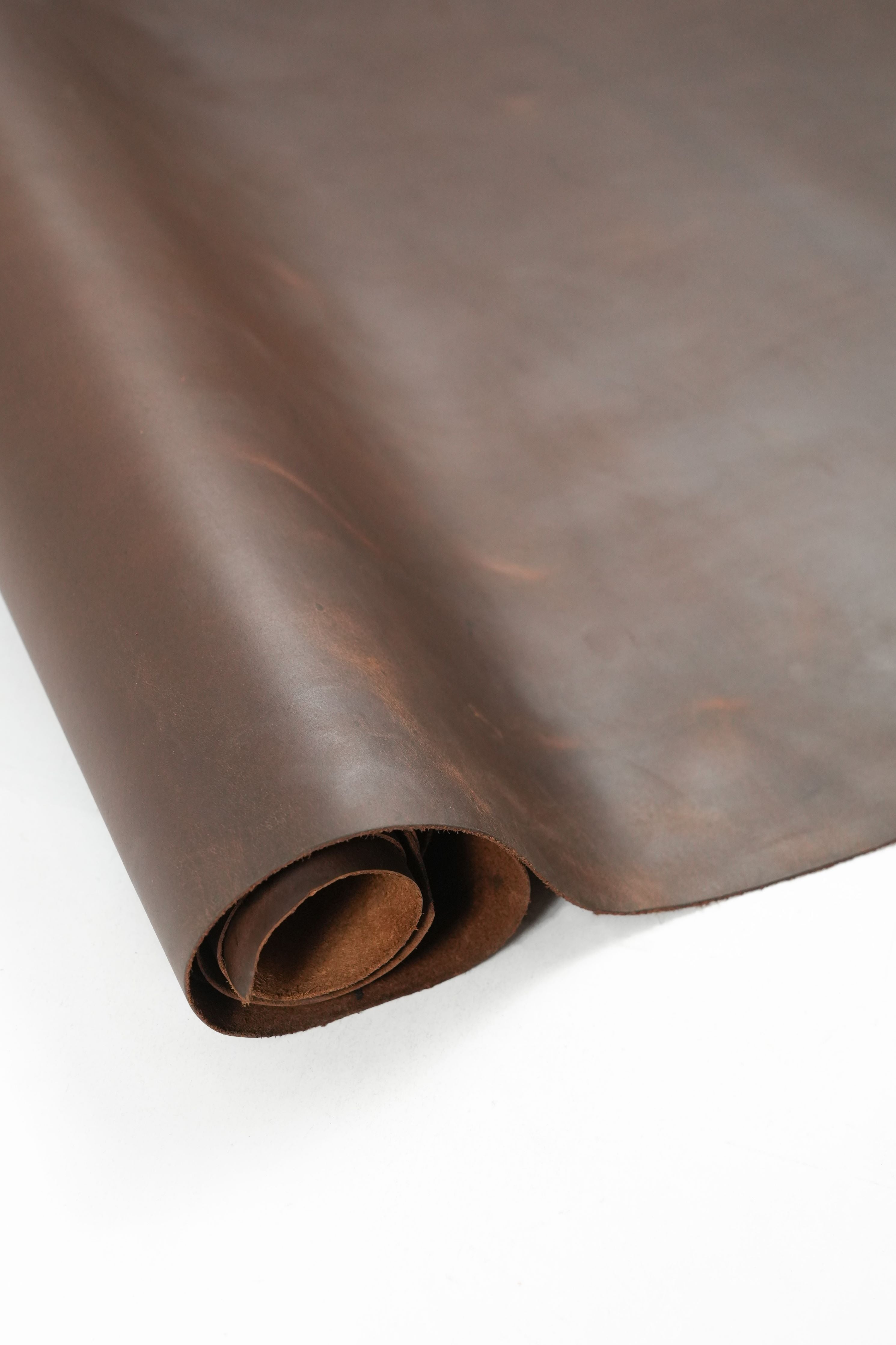 Crazy Horse Leather - Tornado Chestnut Brown