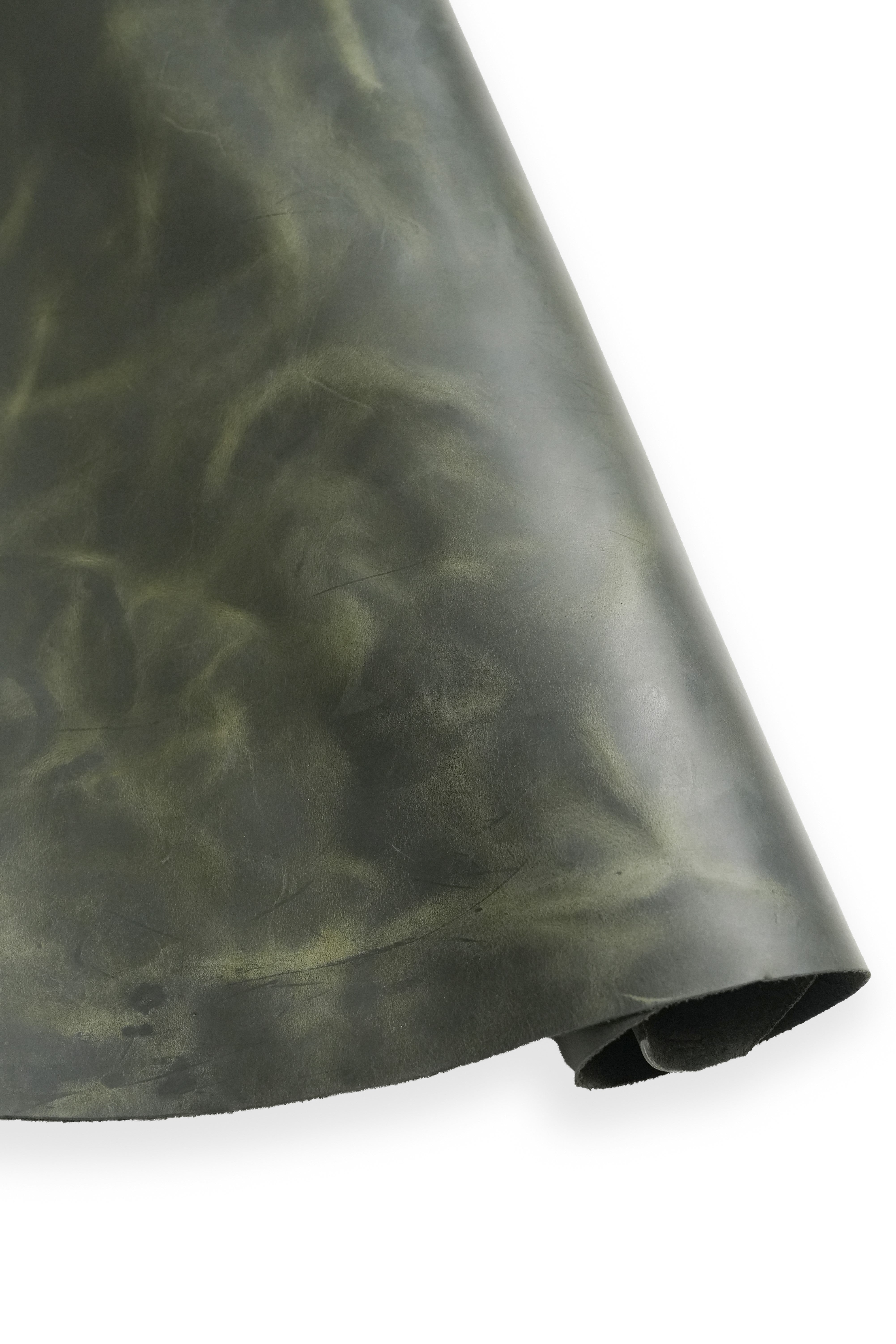 Crazy Horse Leather - Tornado Olive Green