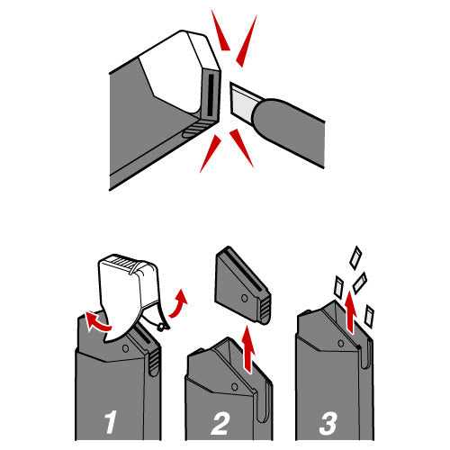 NT Cutter - Snap-Off Replacement Blades, 30 Degree, 10-Pack