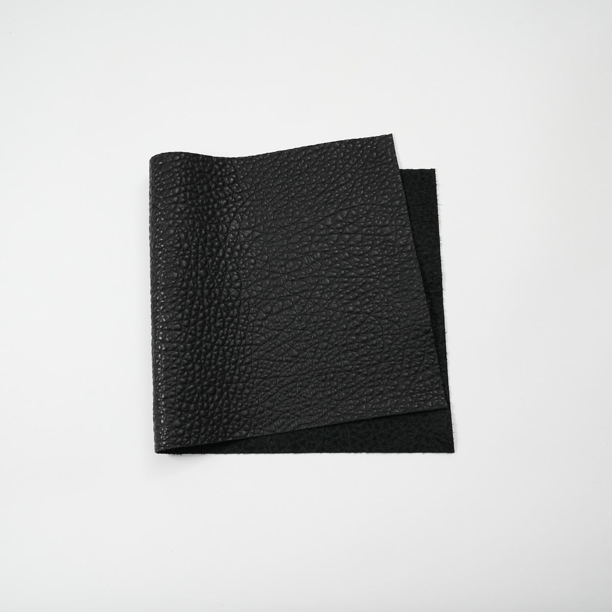 Bison Embossed Cowhide Leather Panels, 2.5-3 oz - Black
