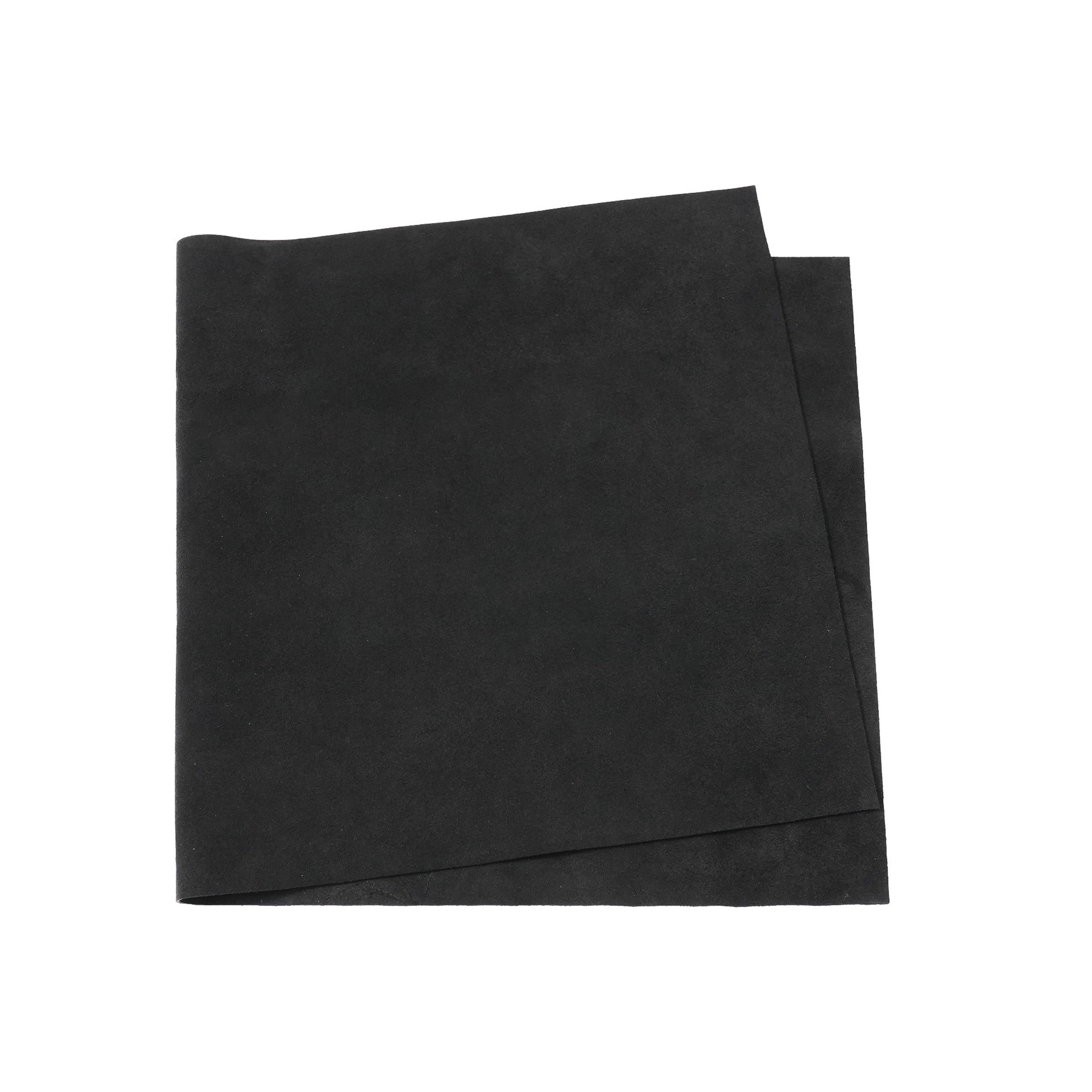 Italian Cowhide Suede Leather Panels - Black