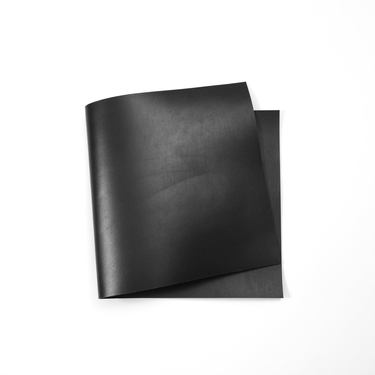 Dyed Veg Tan Leather Panels - Black
