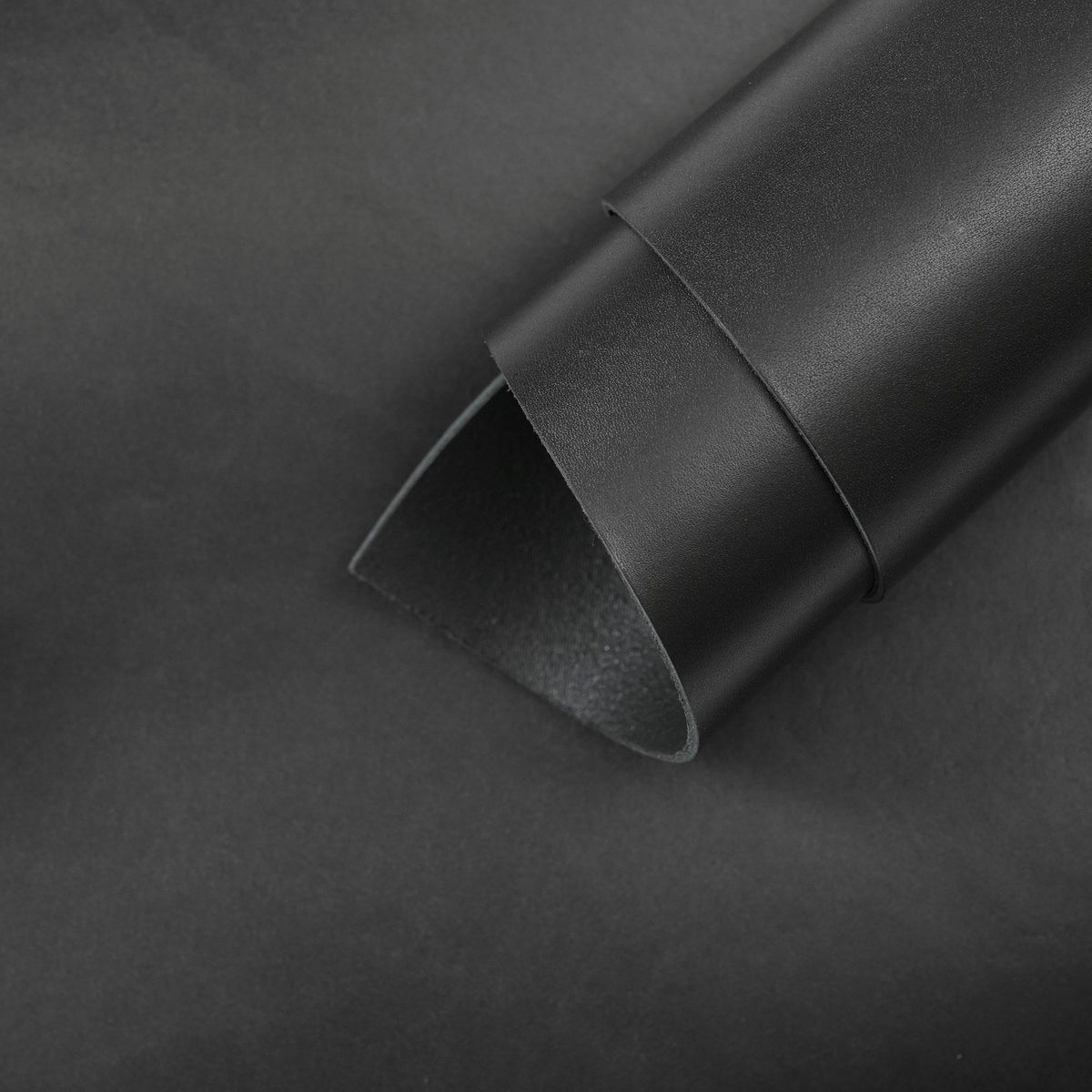 Dyed Veg Tan Leather Panels - Black