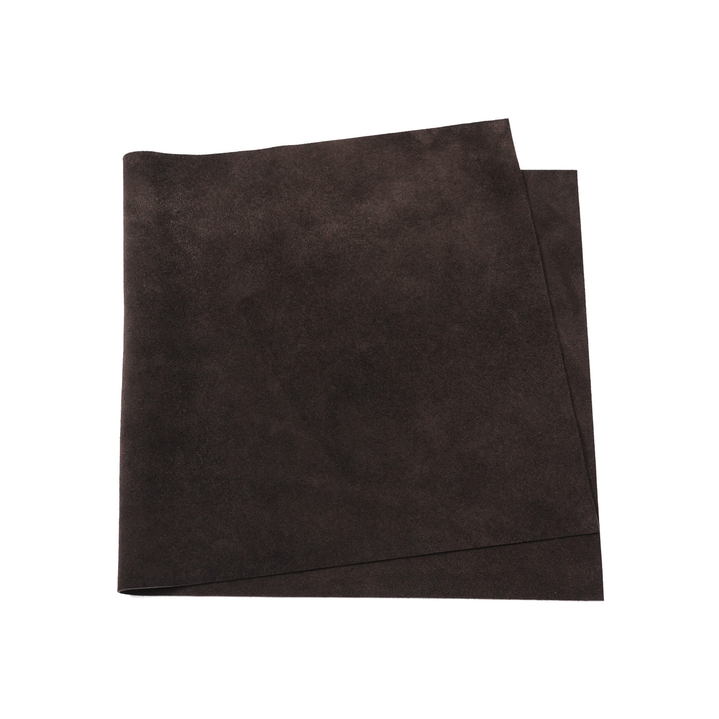 brown italian cowhide suede leather pre cut panel