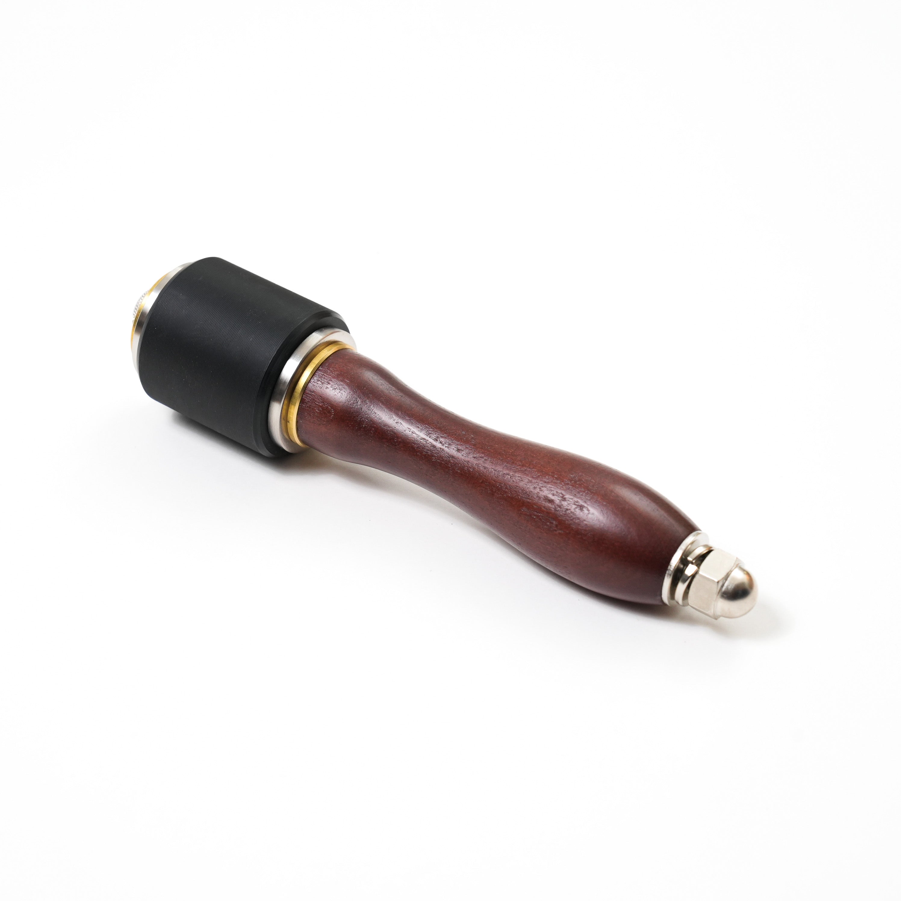 brown round maul black head leather craft tool