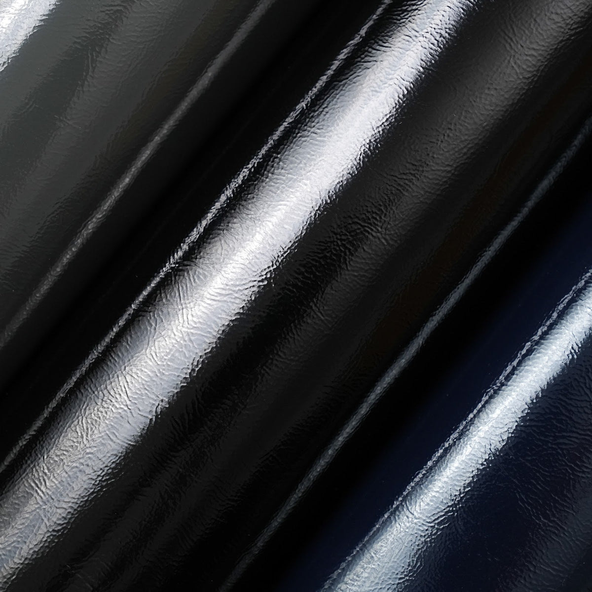 Crinkled Patent Leather Sides, 2.5-3 oz - Black
