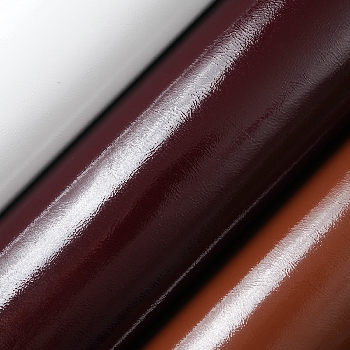 Crinkled Patent Leather Sides, 2.5-3 oz - Burgundy