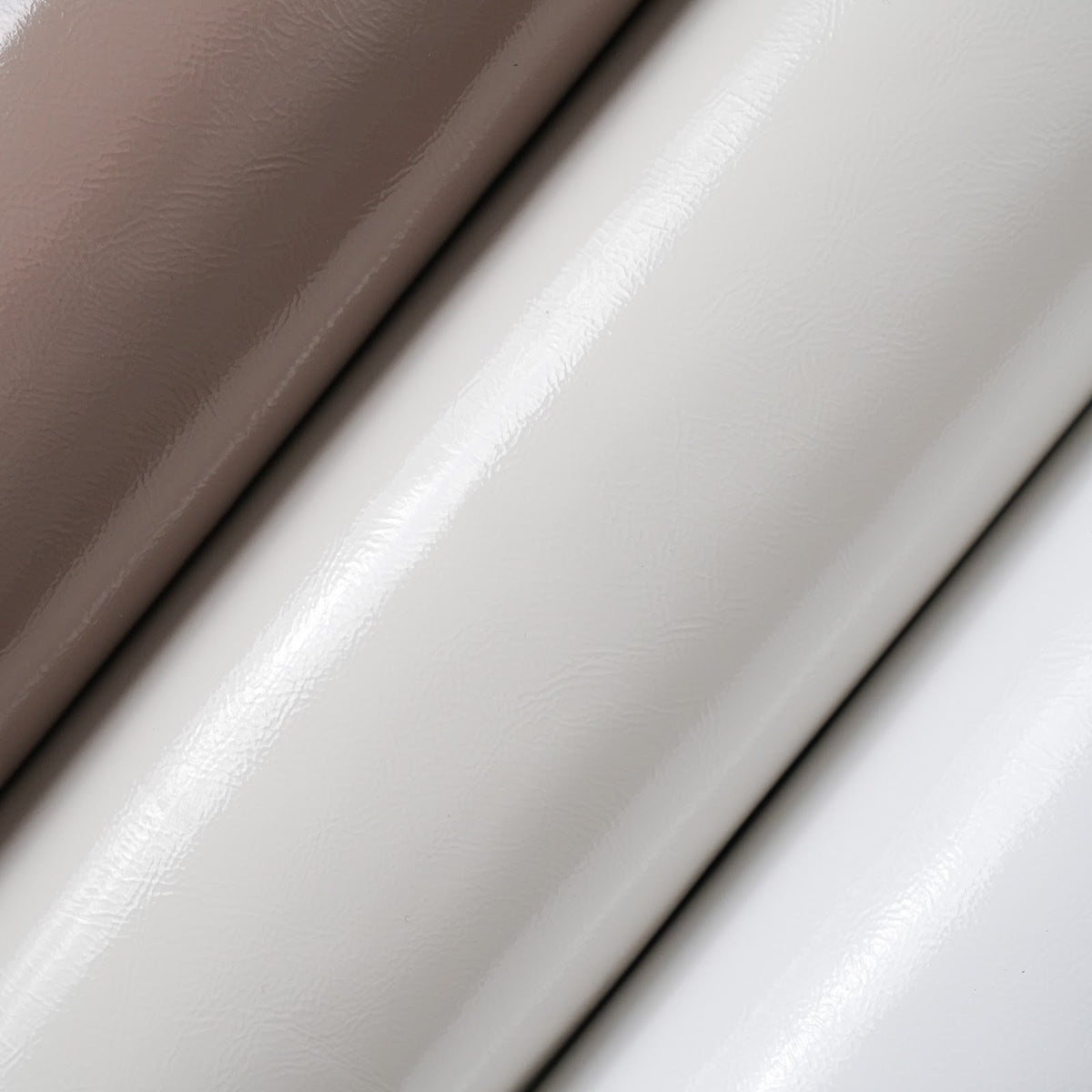 Crinkled Patent Leather Panels, 2.5–3 oz – Ivory
