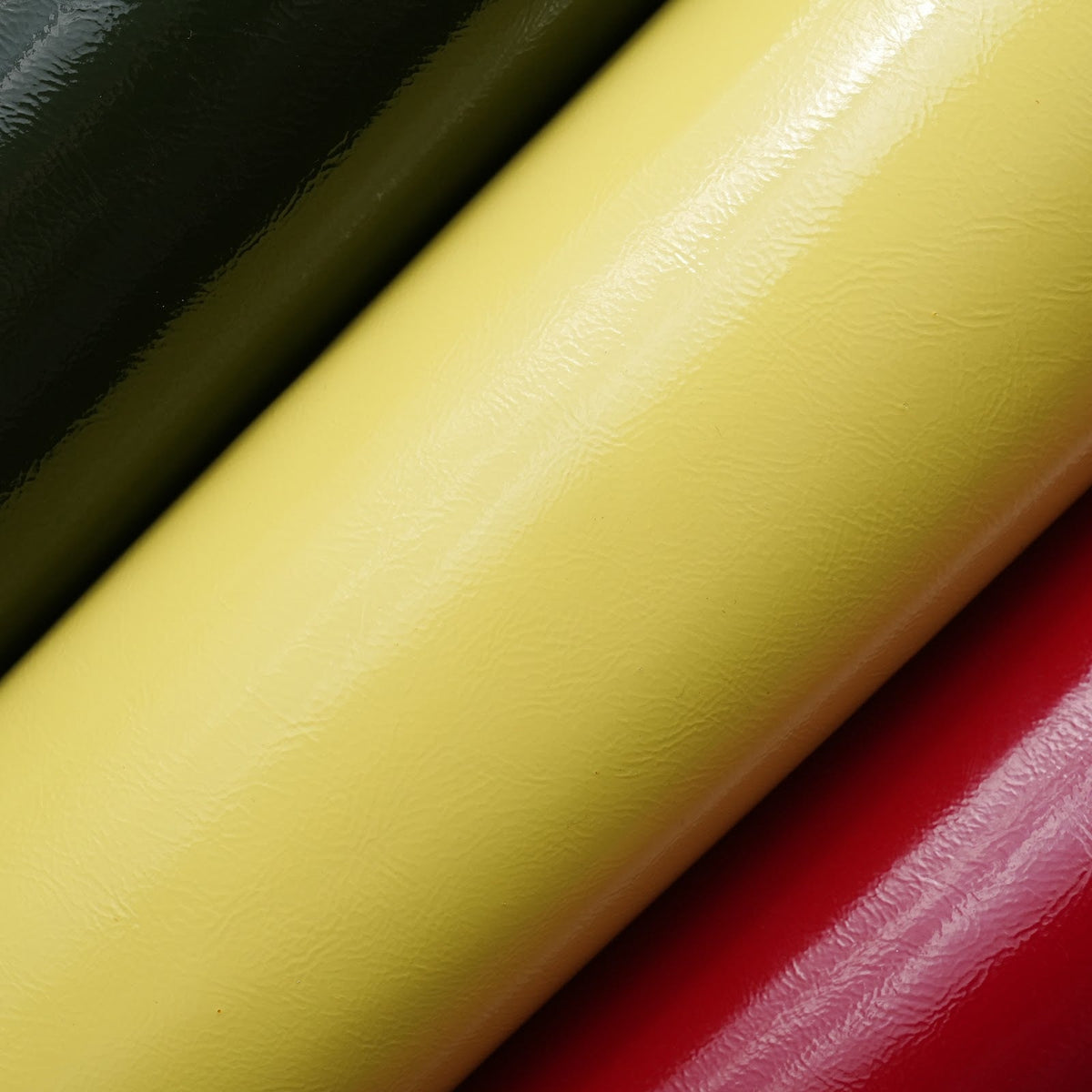 Crinkled Patent Leather Panels, 2.5–3 oz – Yellow