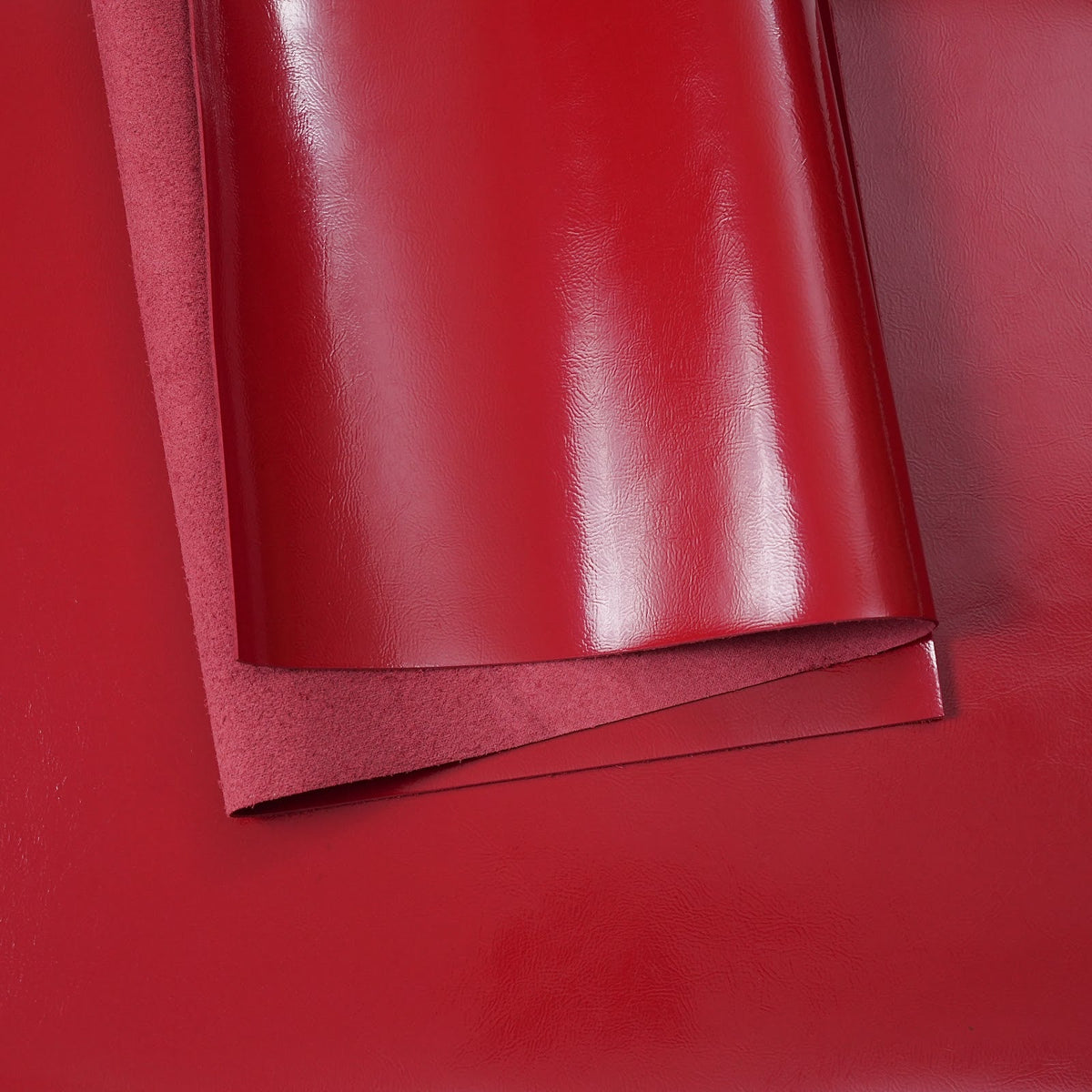 Crinkled Patent Leather Panels, 2.5–3 oz – Red