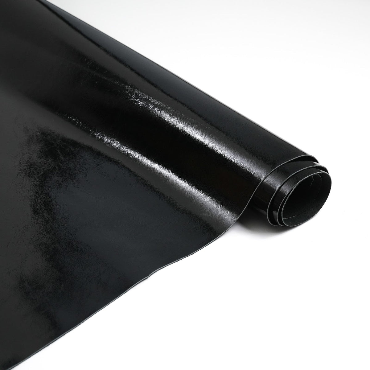 Crinkled Patent Leather Sides, 2.5-3 oz - Black