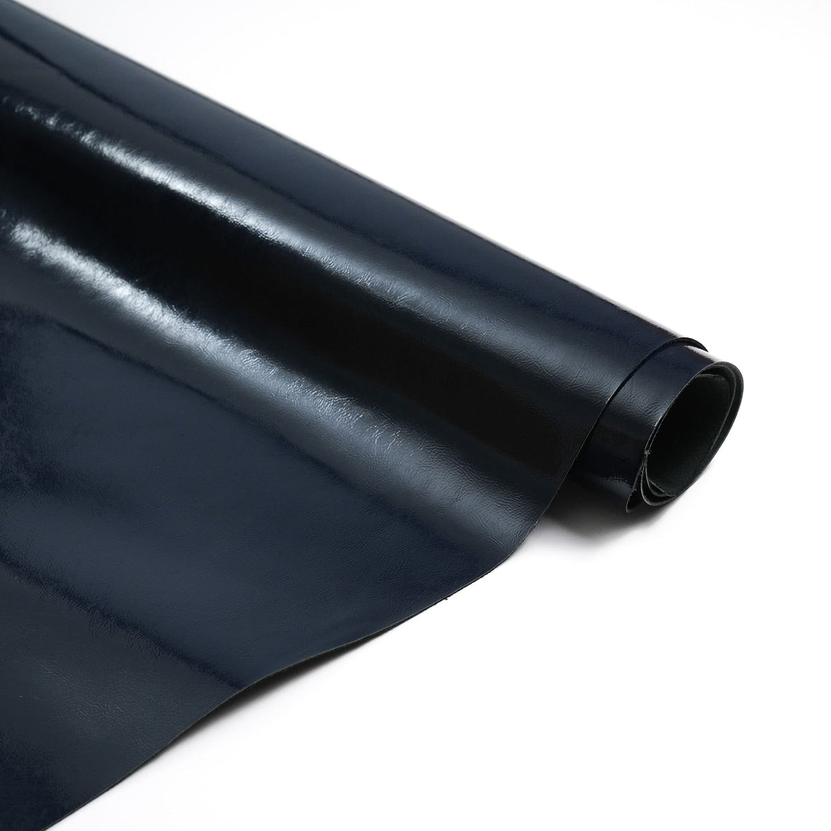 Crinkled Patent Leather Sides, 2.5-3 oz - Navy Blue