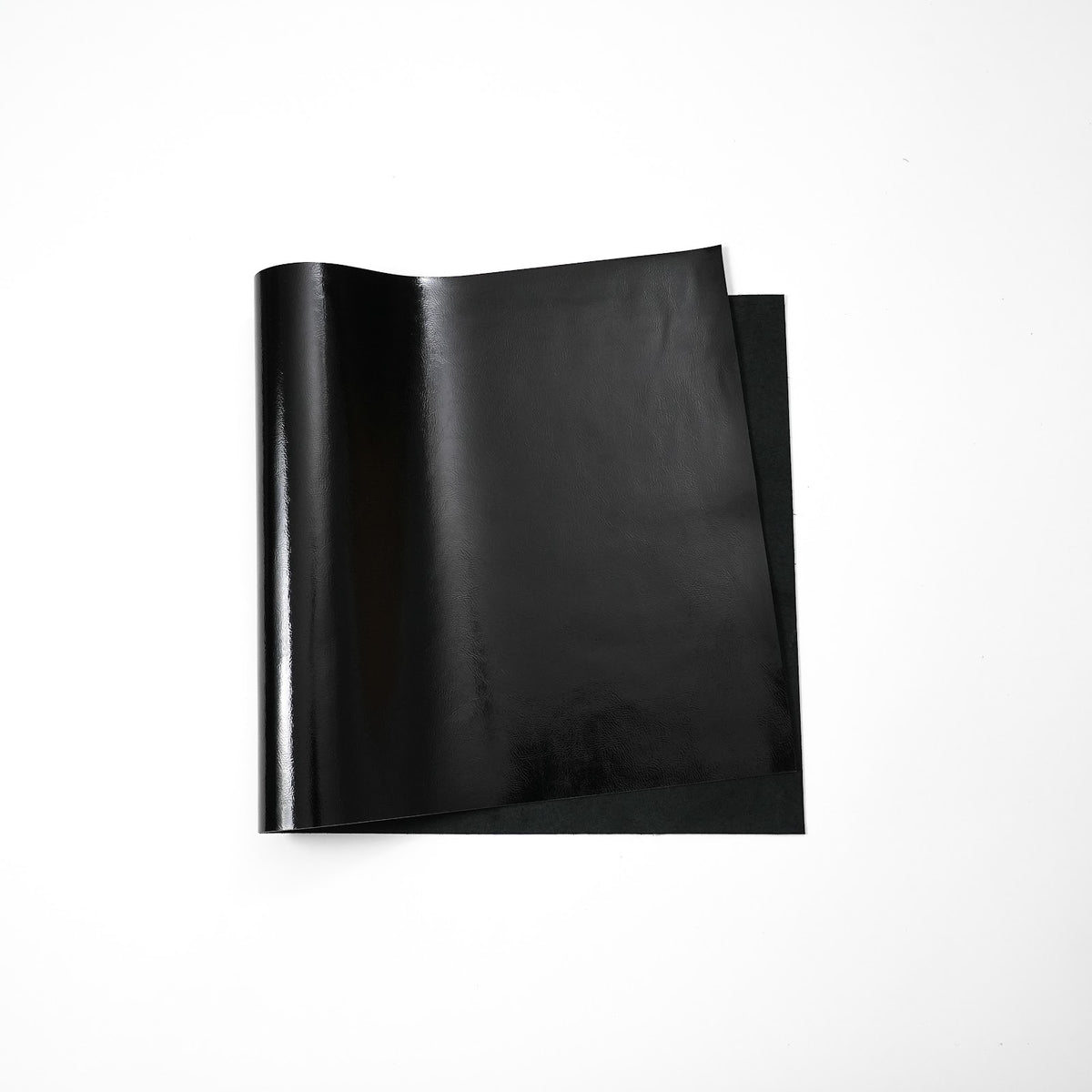 Crinkled Patent Leather Panels, 2.5–3 oz – Black