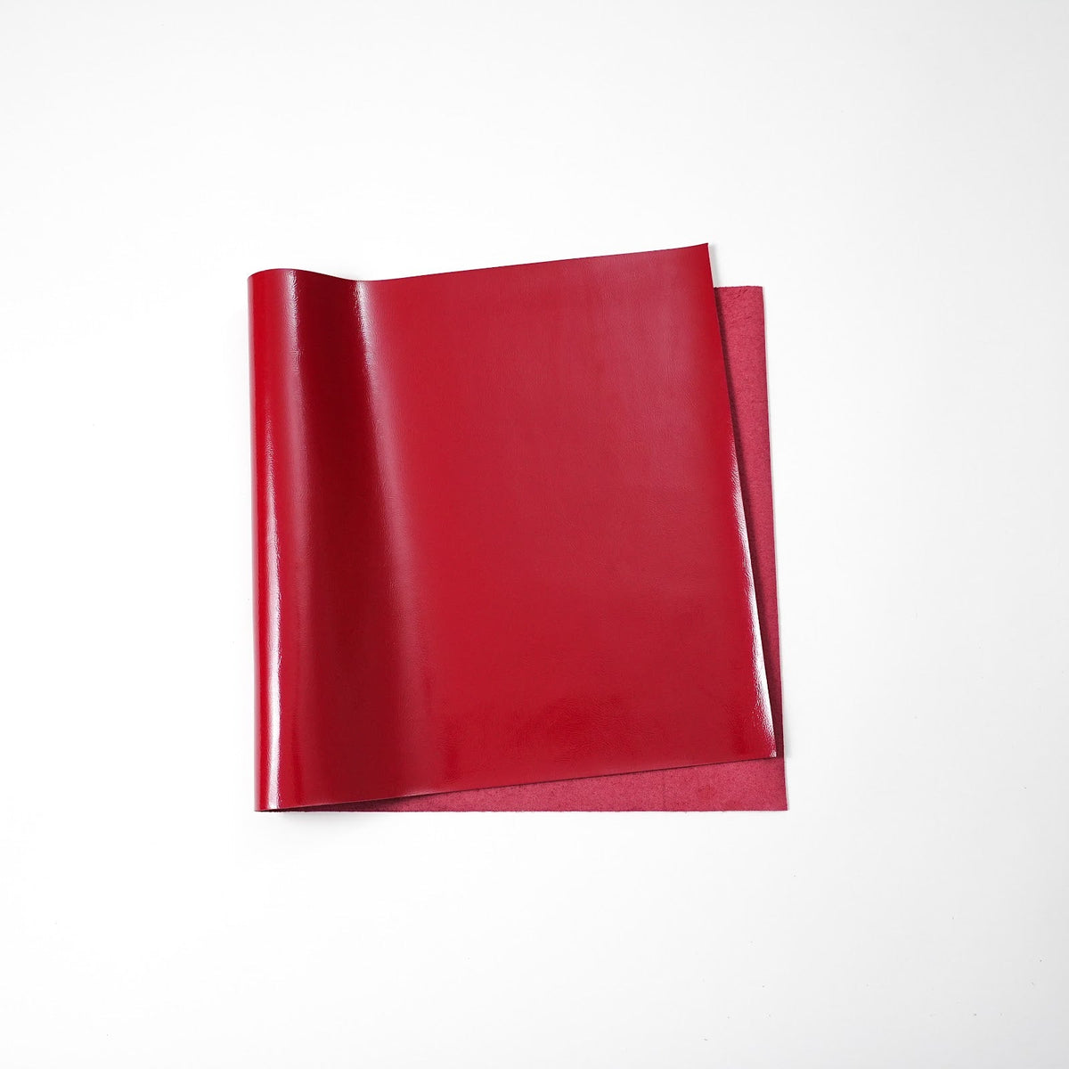 Crinkled Patent Leather Panels, 2.5–3 oz – Red