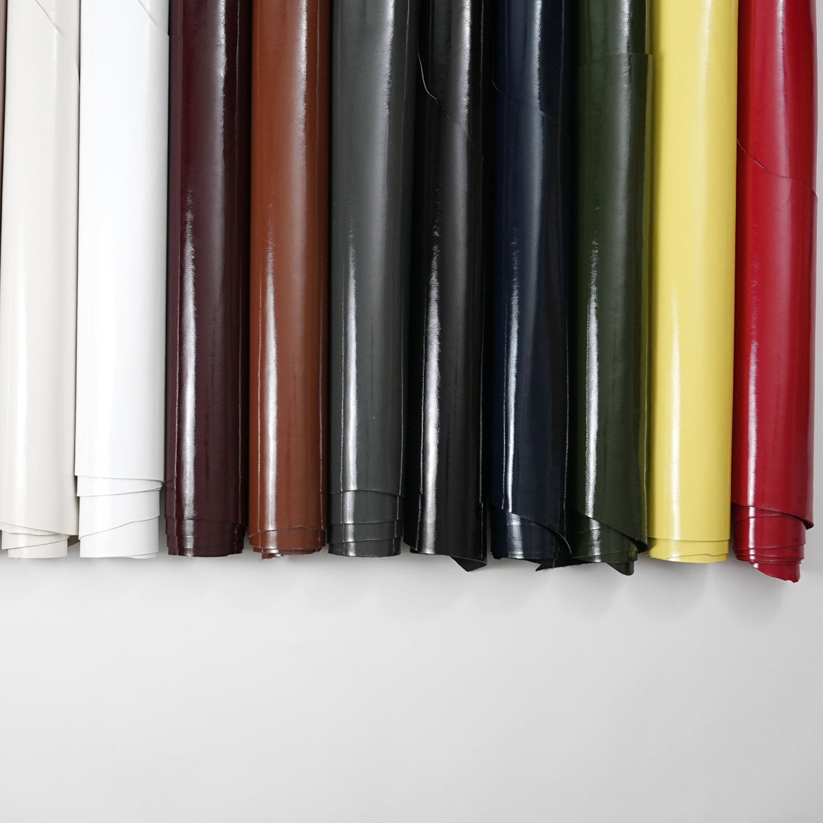 Crinkled Patent Leather Sides, 2.5-3 oz - Red