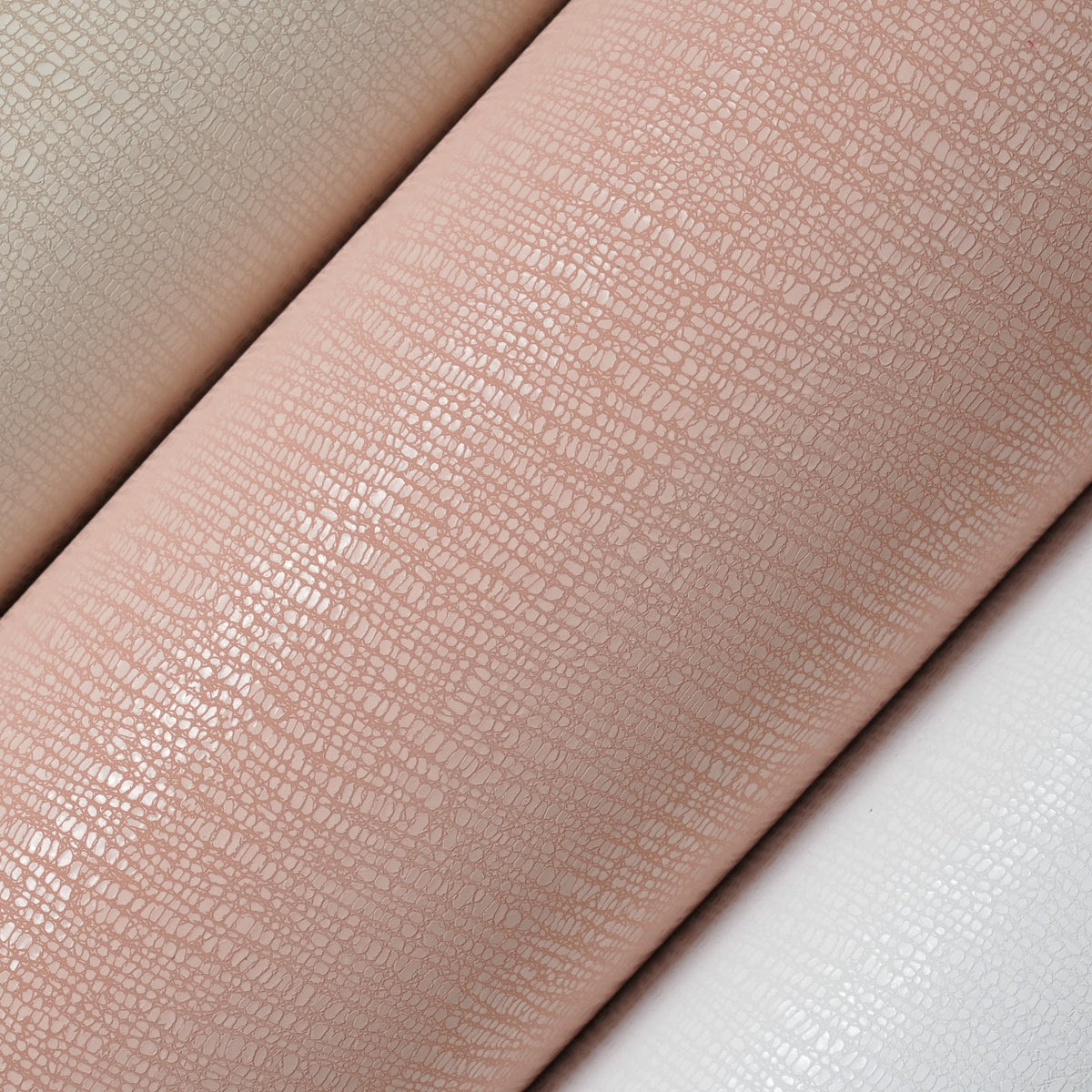 Lizard Embossed Cowhide Leather Sides, 3-3.5 oz - Pink