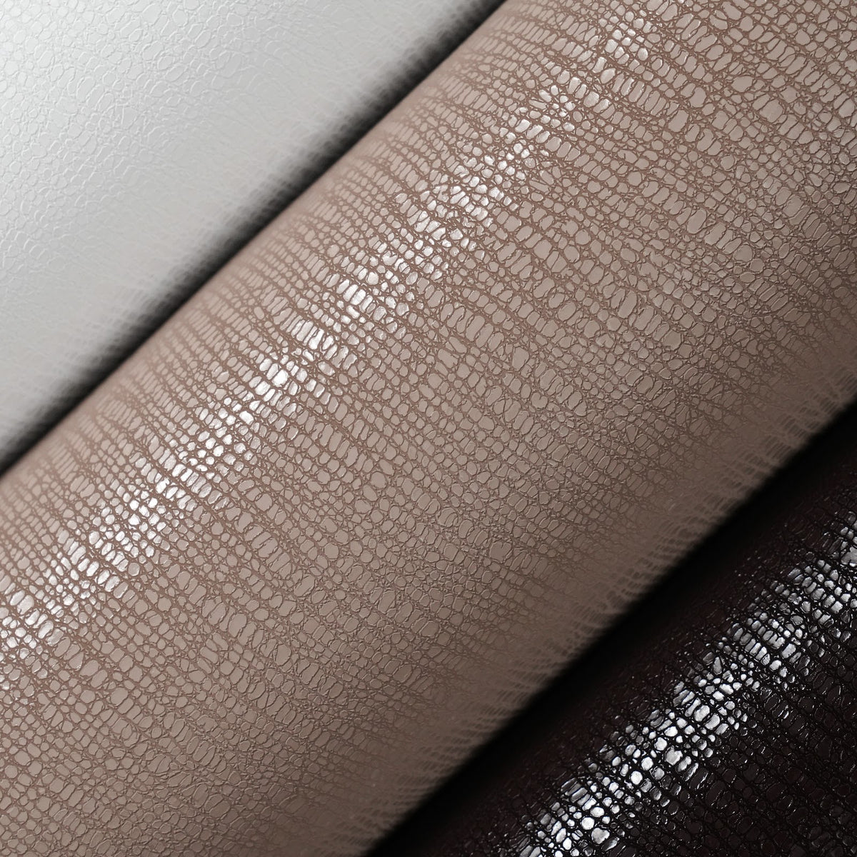 Lizard Embossed Cowhide Leather Panels, 3-3.5 oz - Taupe