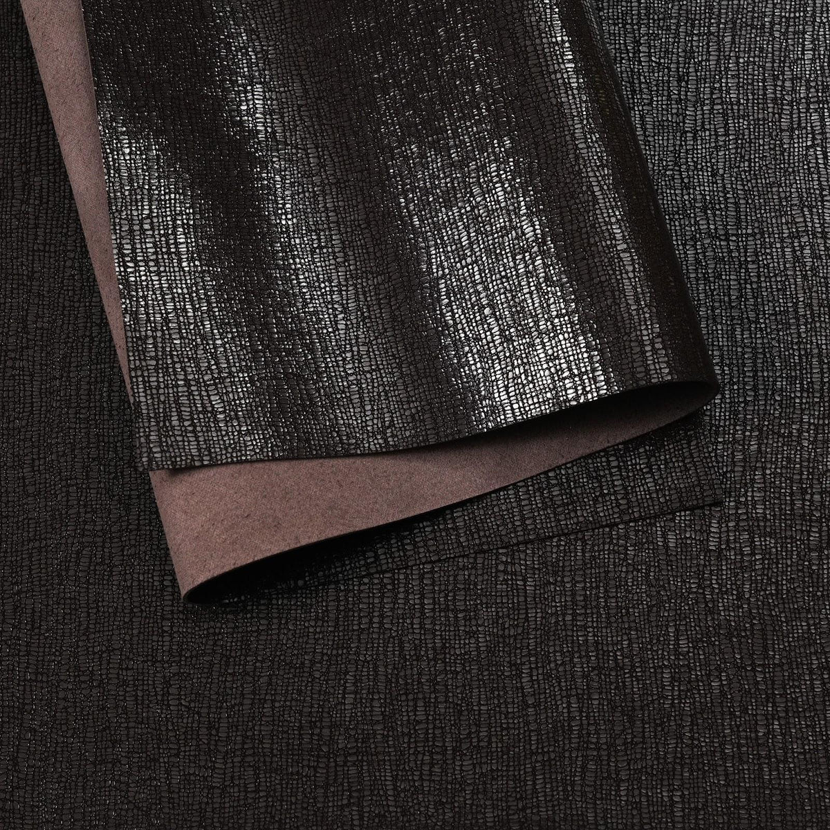 Lizard Embossed Cowhide Leather Panels, 3-3.5 oz - Brown