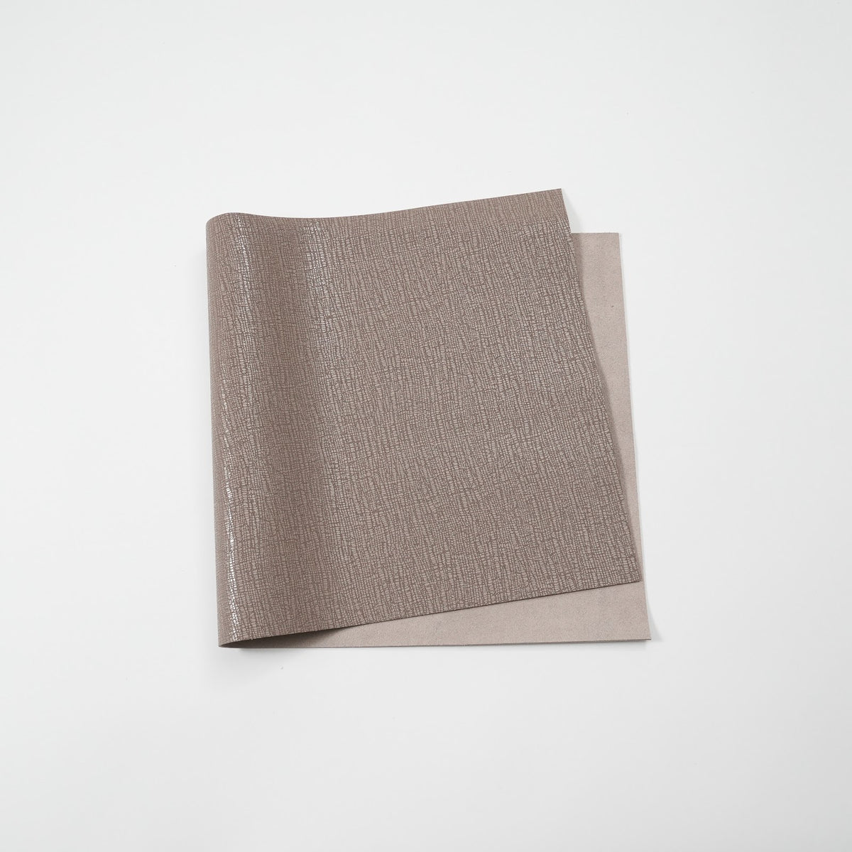 Lizard Embossed Cowhide Leather Panels, 3-3.5 oz - Taupe