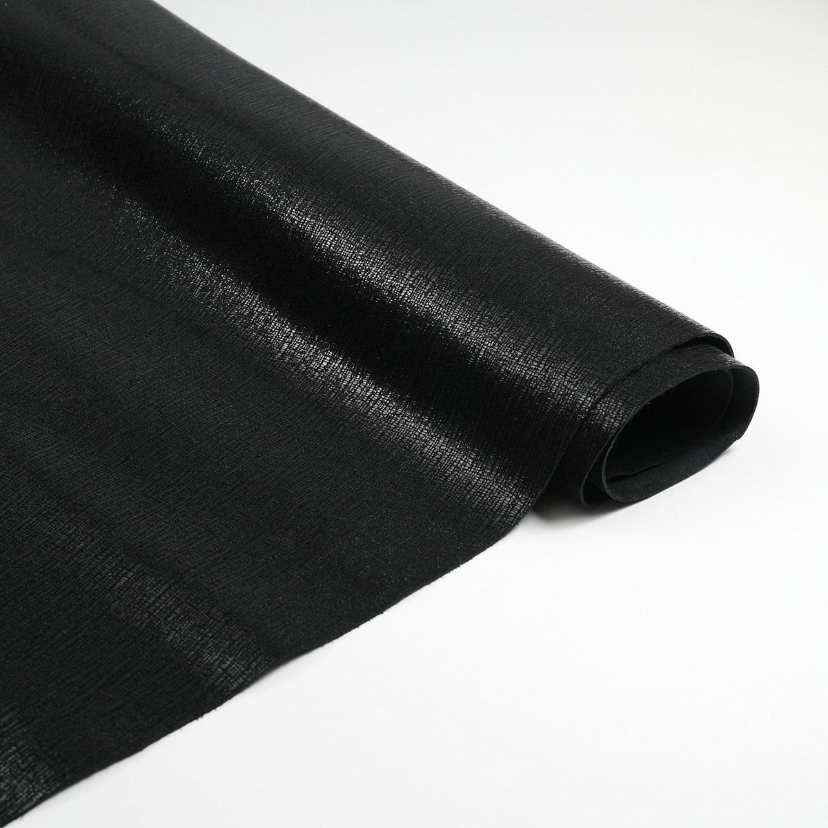Lizard Embossed Cowhide Leather Sides, 3-3.5 oz - Black
