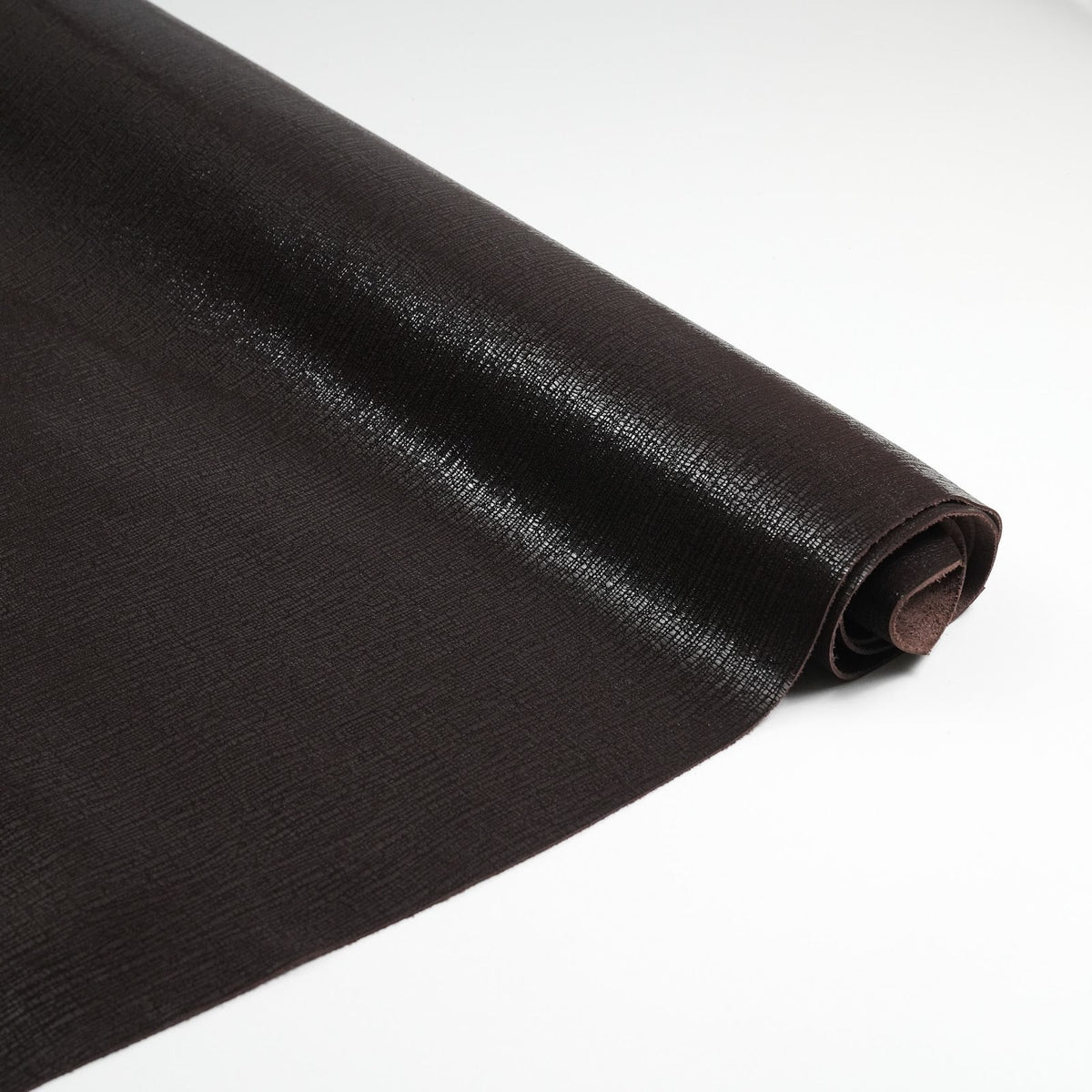 Lizard Embossed Cowhide Leather Sides, 3-3.5 oz - Brown