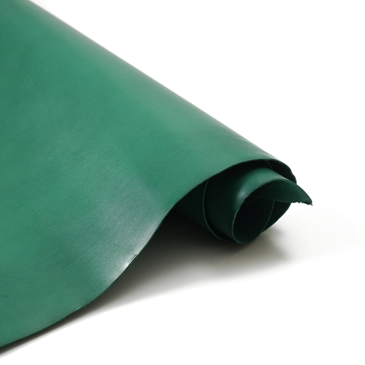 Dyed Veg Tan Leather Sides - Green