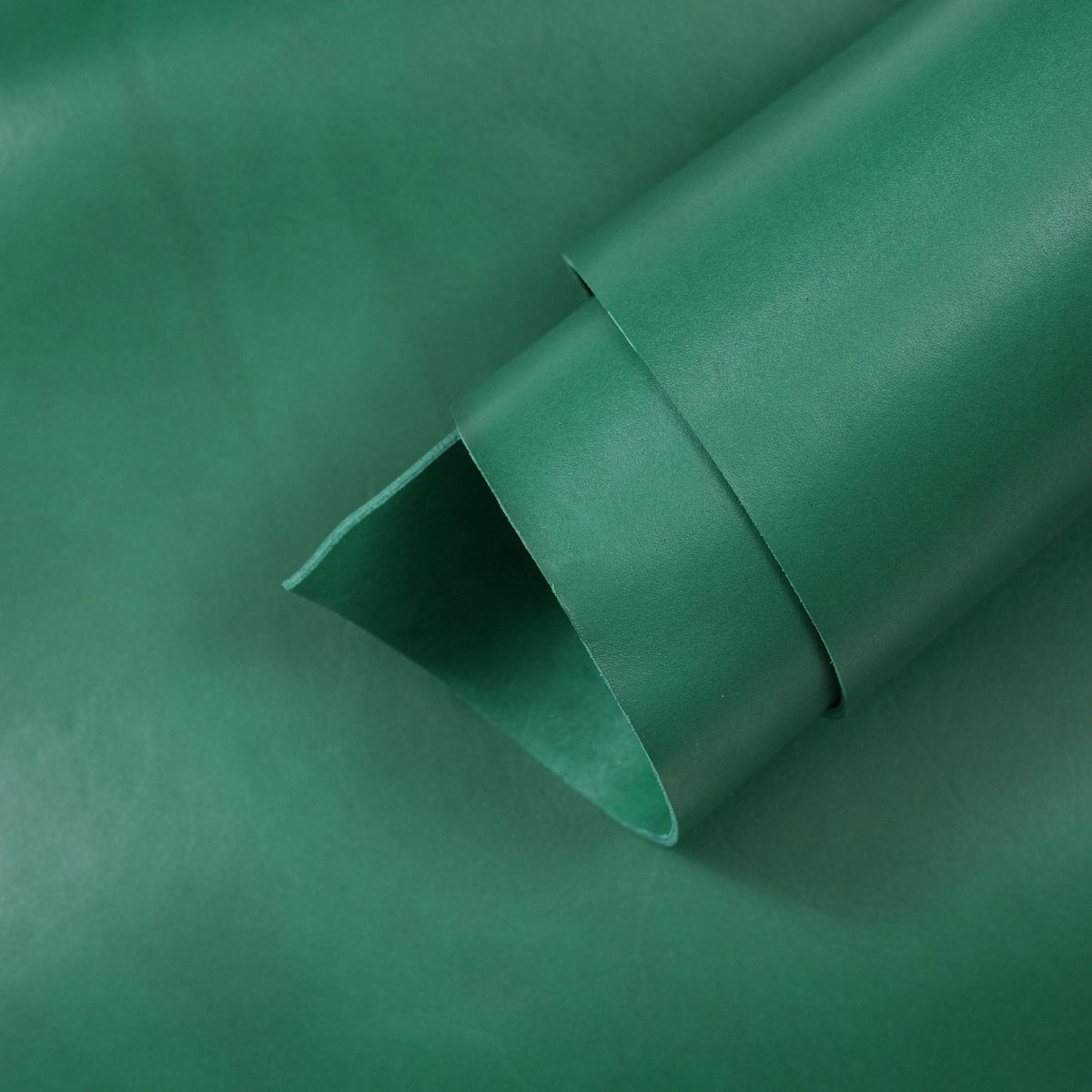 Dyed Veg Tan Leather Panels - Green