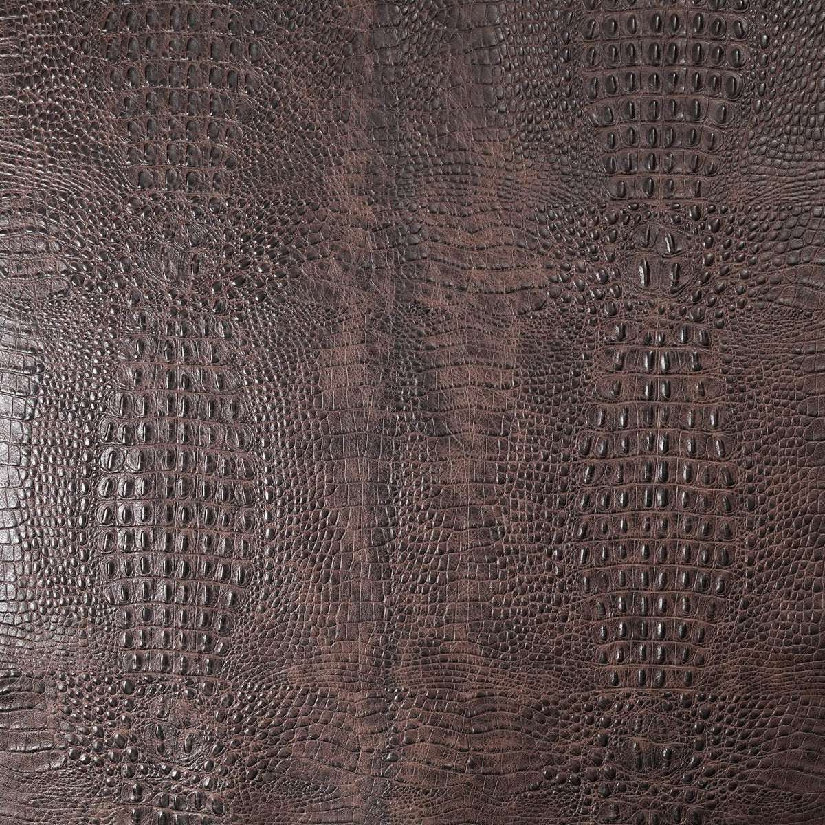 Hornback Crocodile Embossed Leather, 2.5-3 oz - Brown