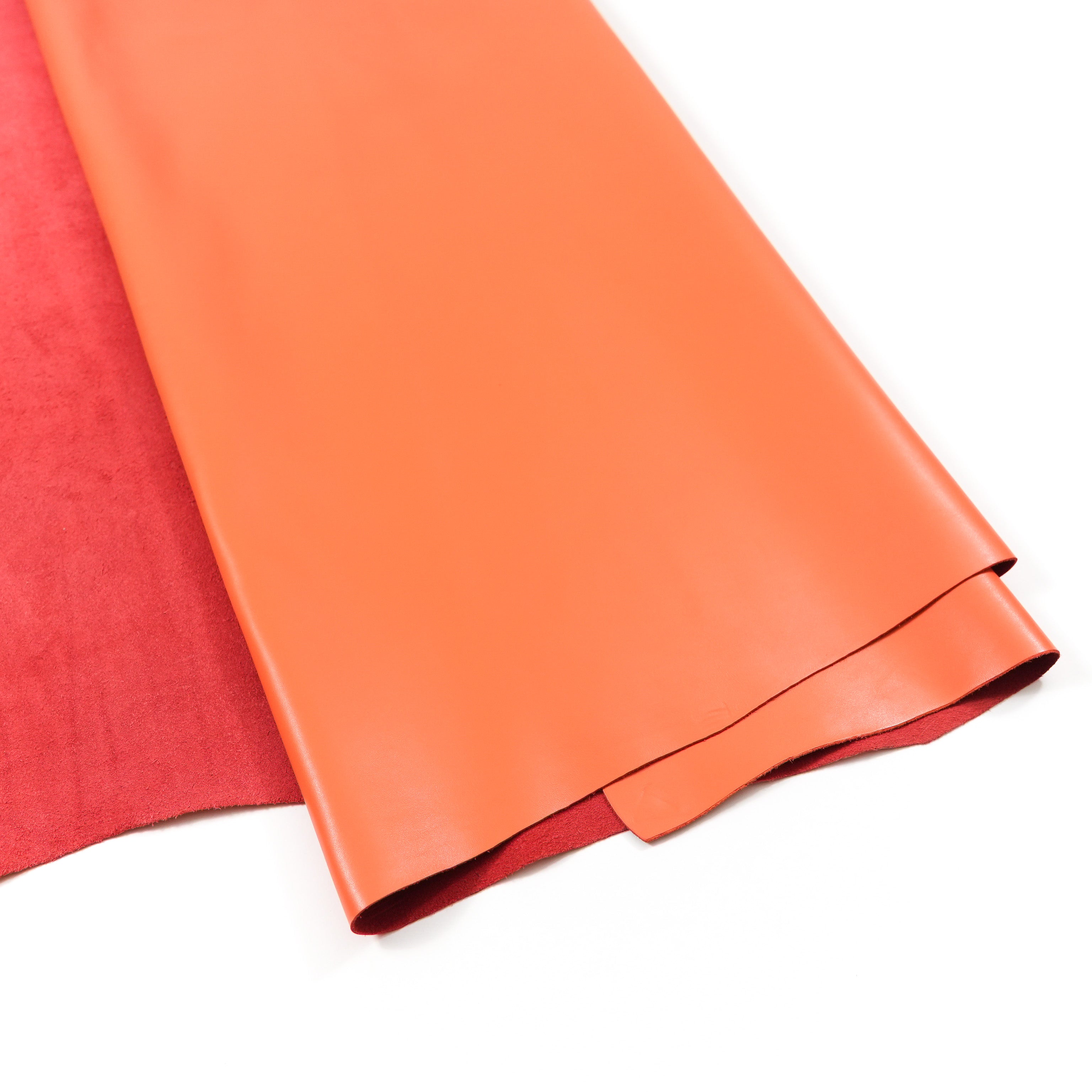 Italian Nappa Calfskin Leather Sides - Orange
