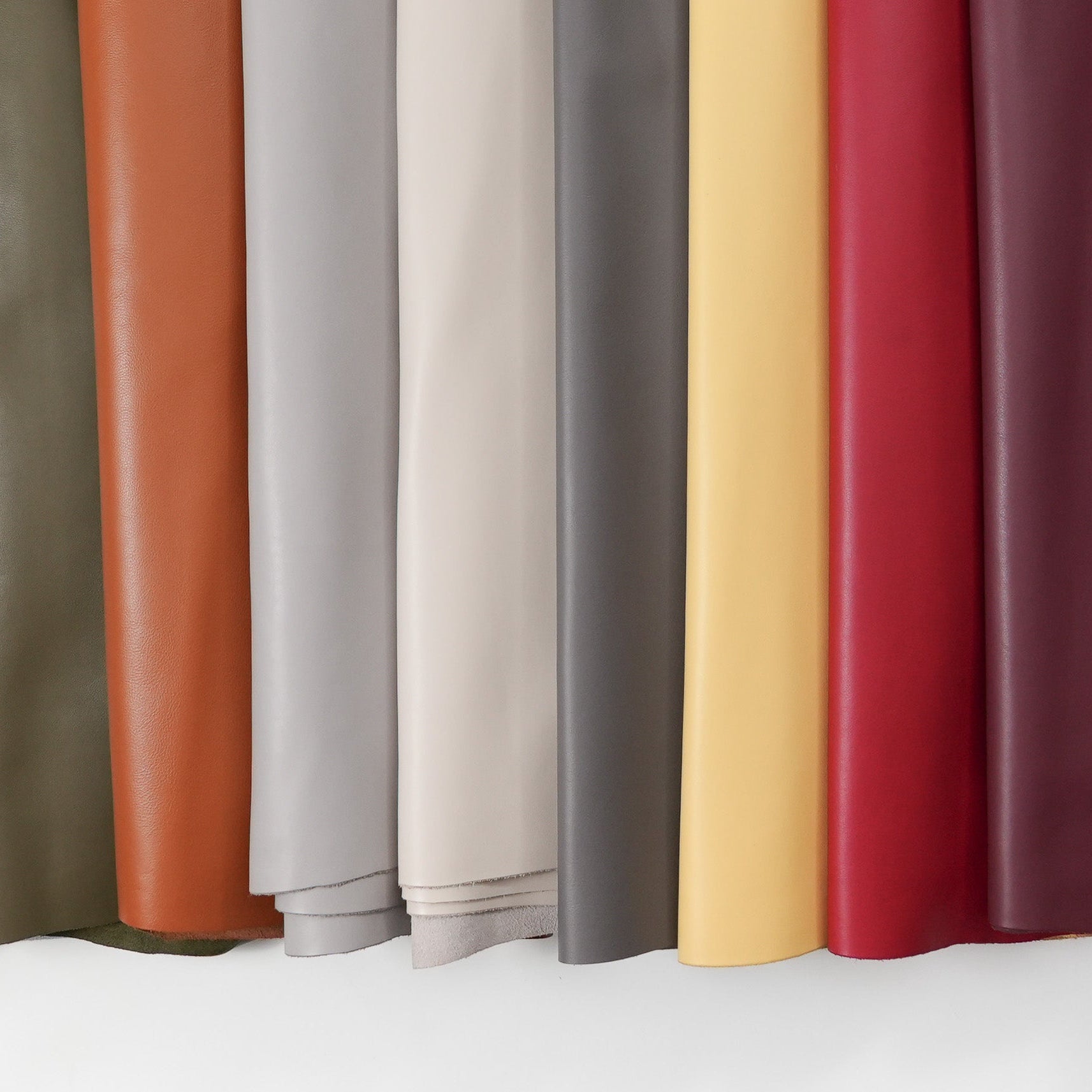 italian nappa calfskin leather hides various colors
