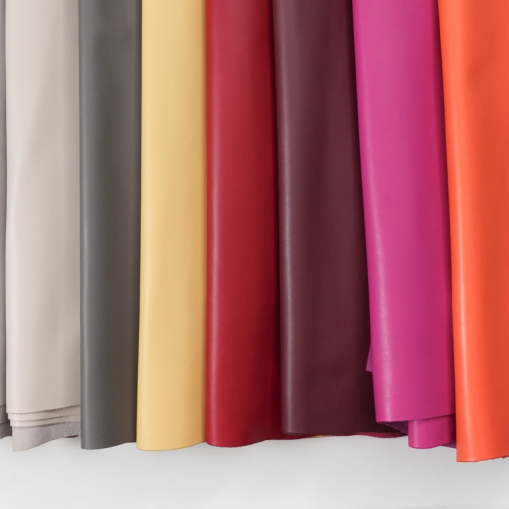 italian nappa calfskin leather hides various colors
