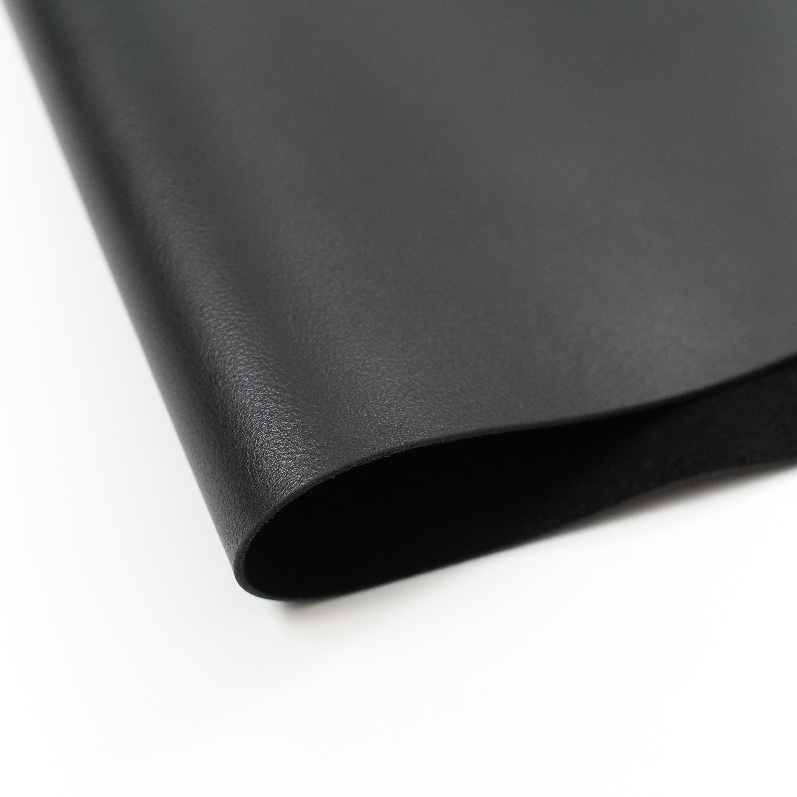 italian nappa calfskin leather panel black color