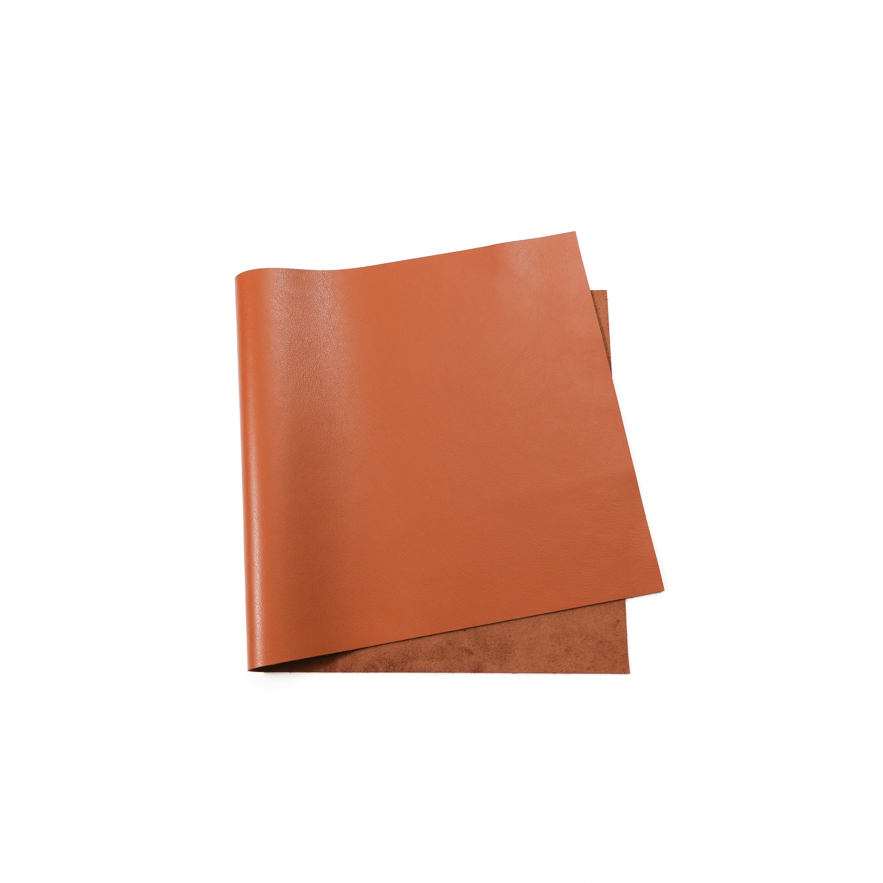 Italian Nappa Calfskin Leather Panels - Cognac Brown