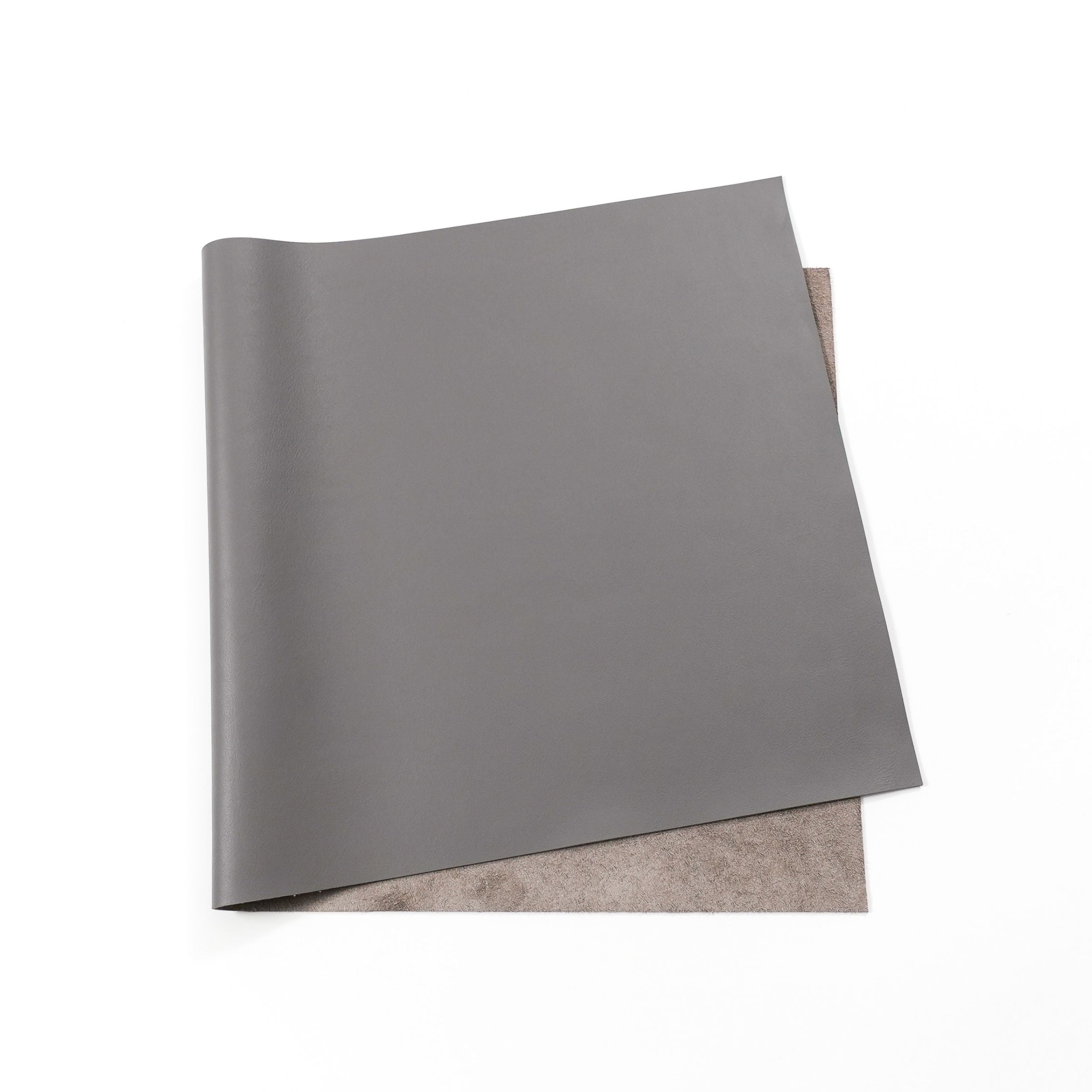 italian nappa calfskin leather panel gray color