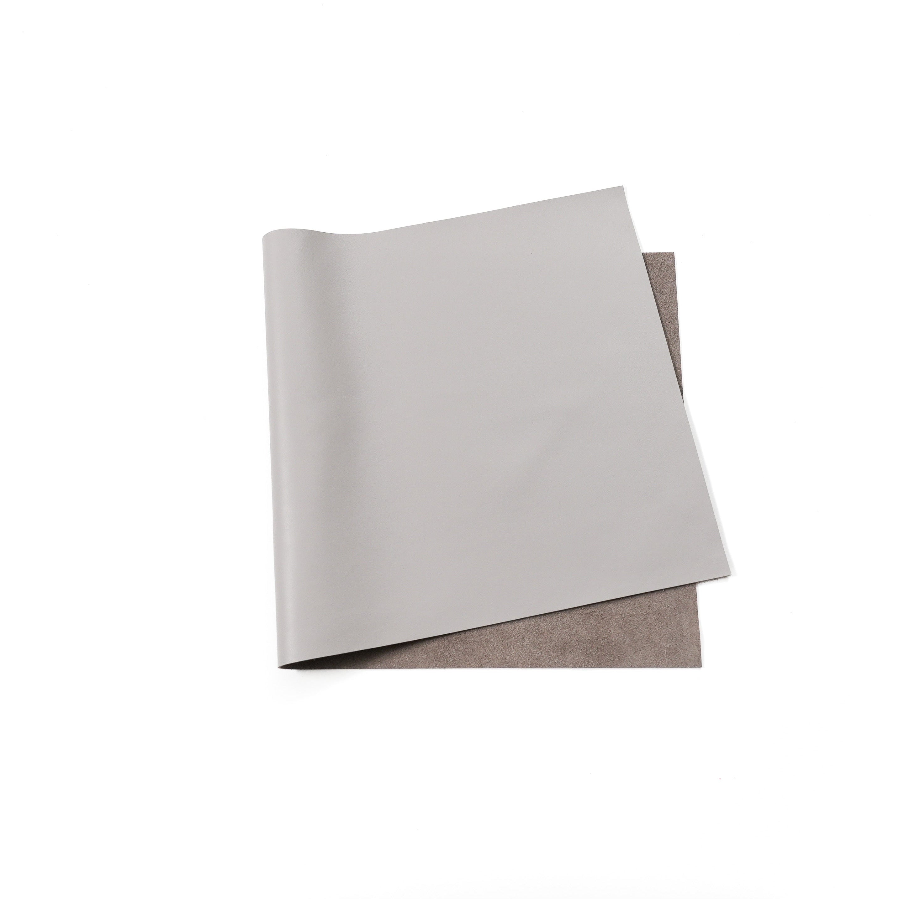 Italian Nappa Calfskin Leather Panels - Light Gray