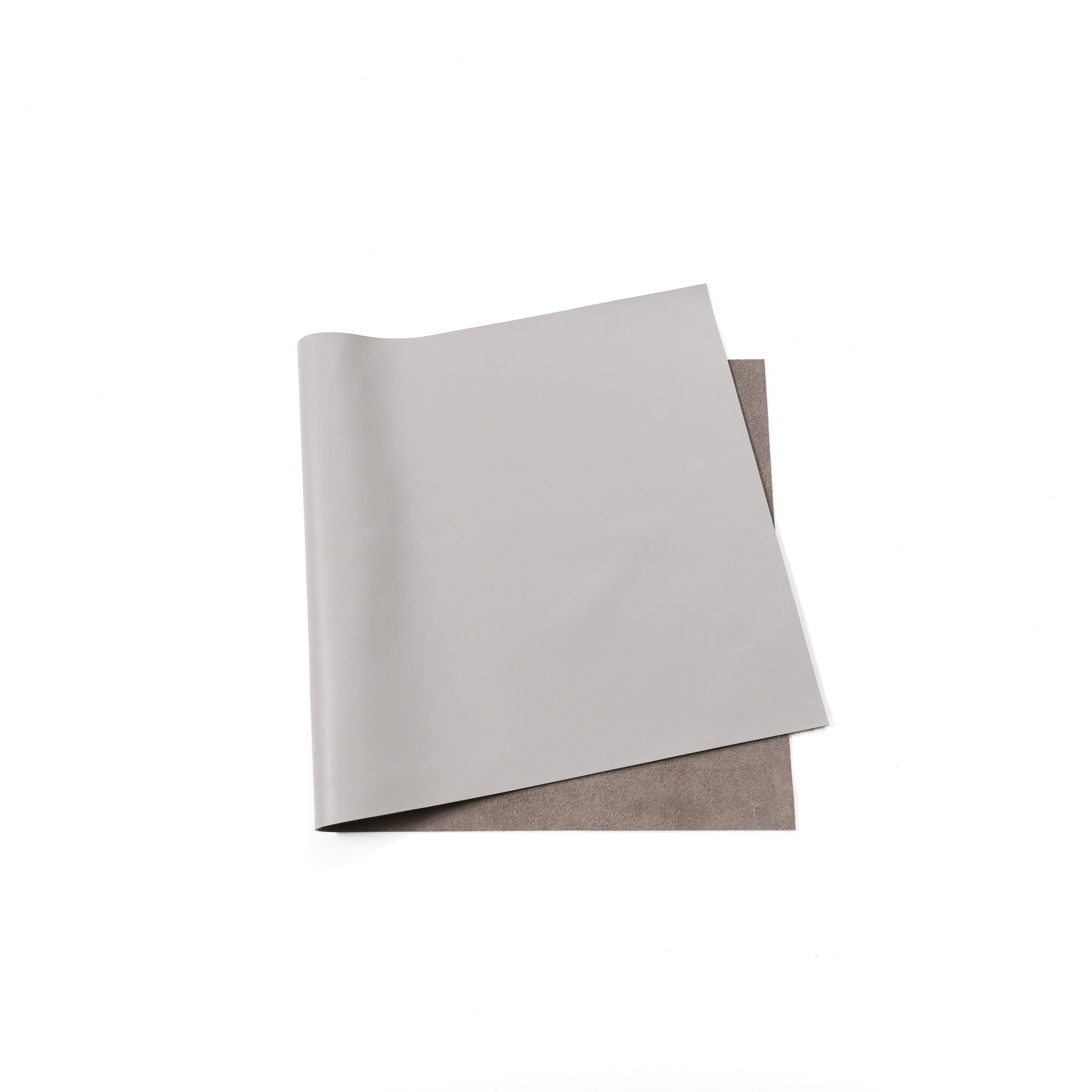 Italian Nappa Calfskin Leather Panels - Light Gray