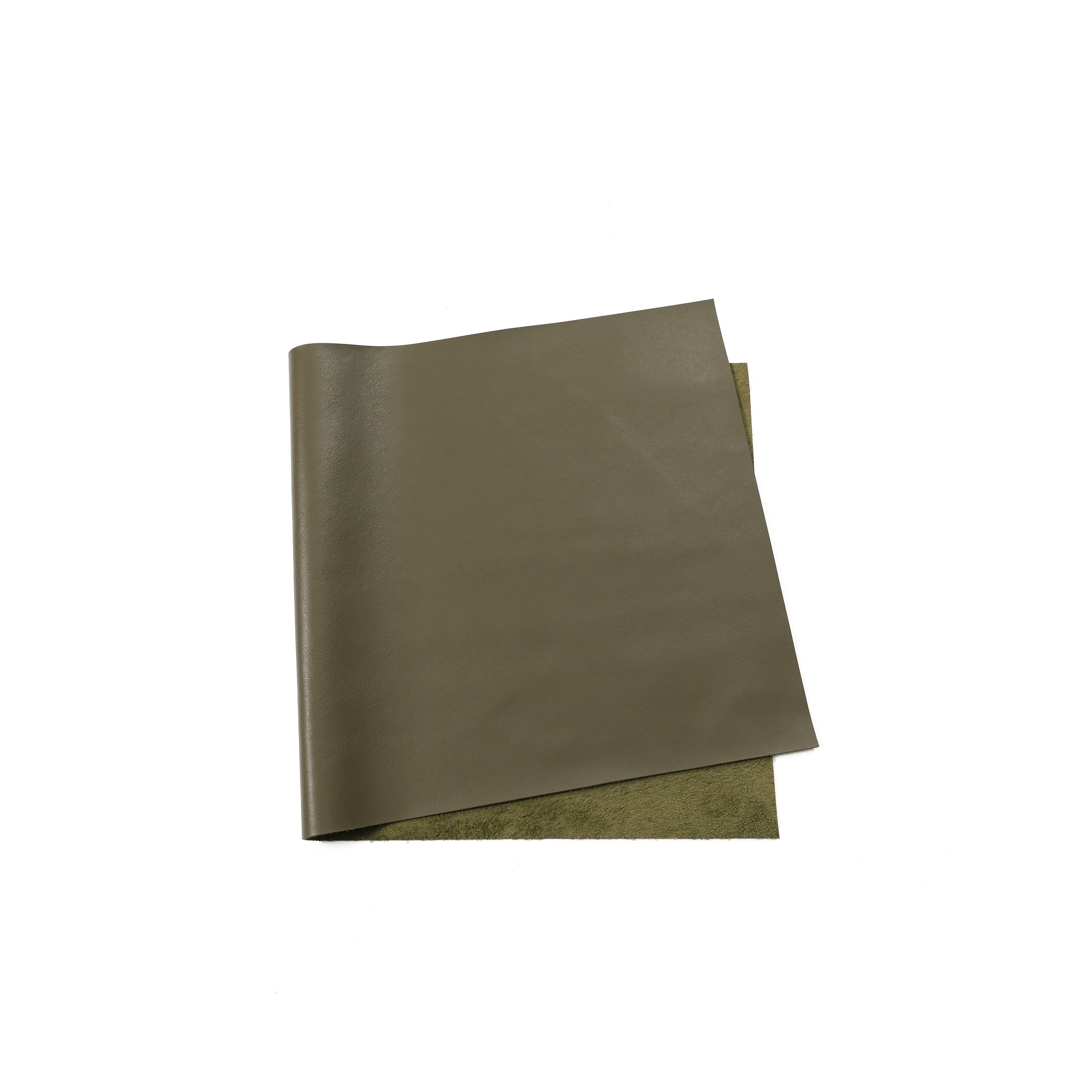 Italian Nappa Calfskin Leather Panels - Olive Green