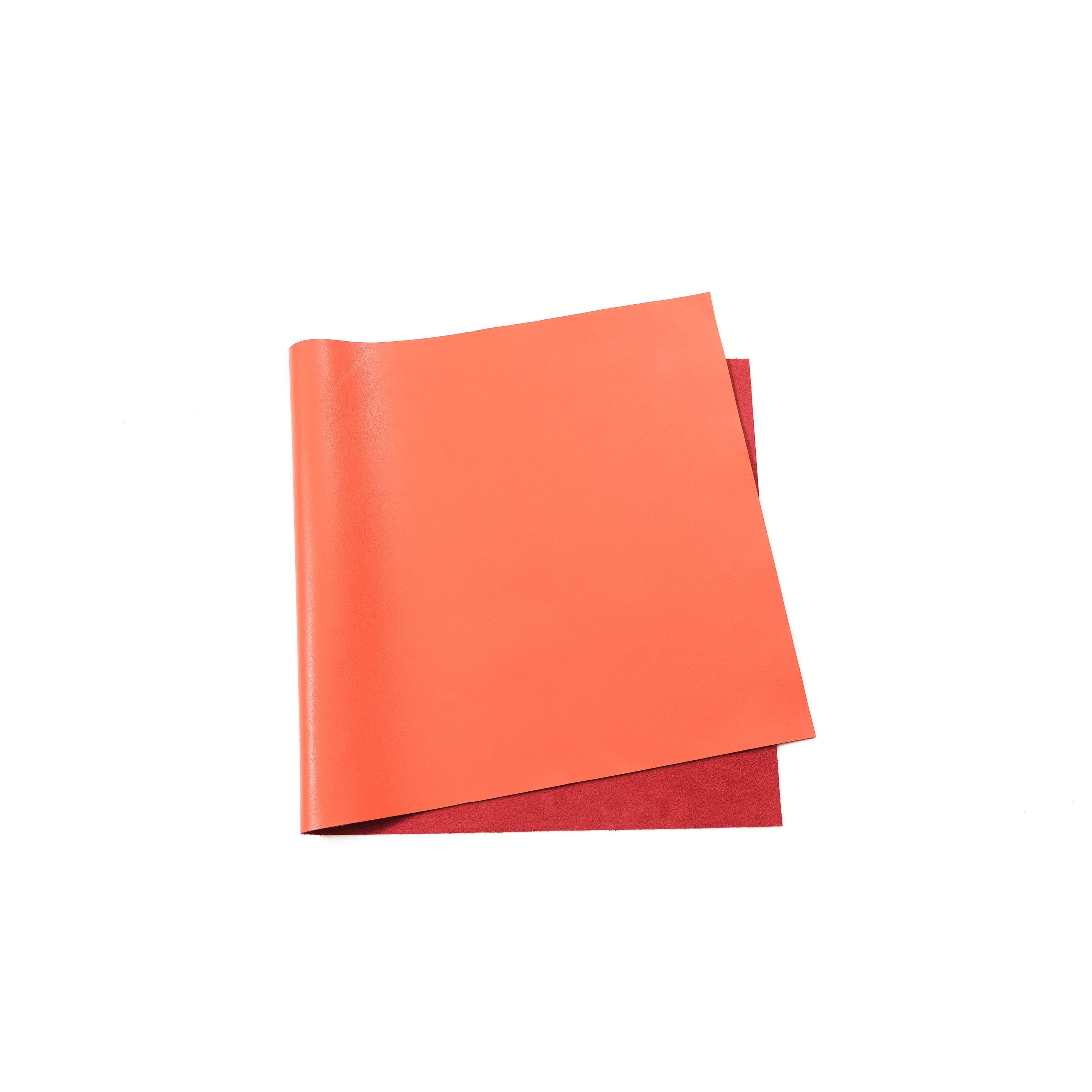 Italian Nappa Calfskin Leather Panels - Orange